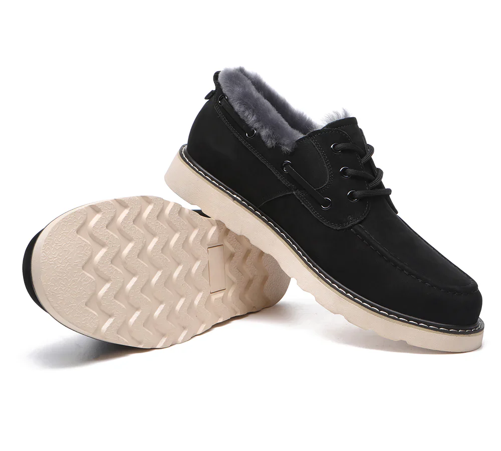 Maxim Sheepskin Men Trekker Shoes - Image 13