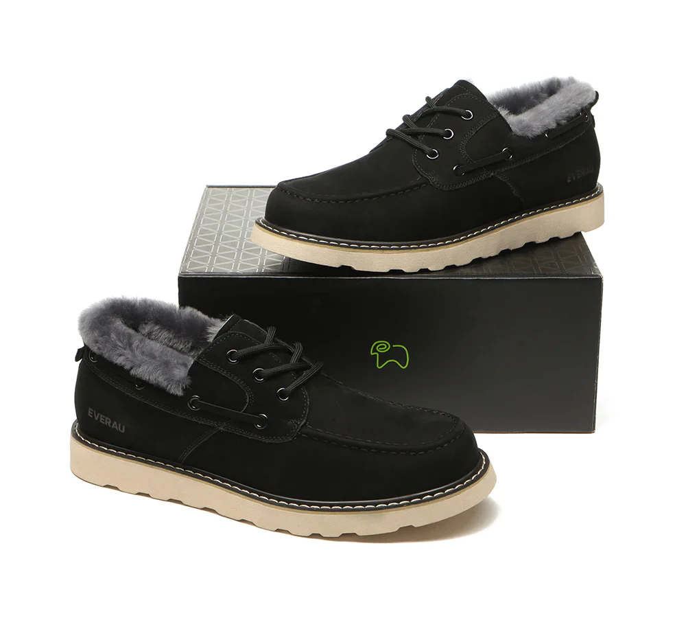 Maxim Sheepskin Men Trekker Shoes - Image 14