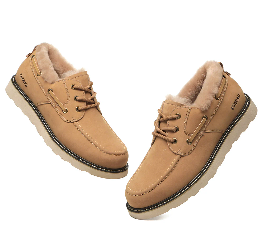 Maxim Sheepskin Men Trekker Shoes - Image 3