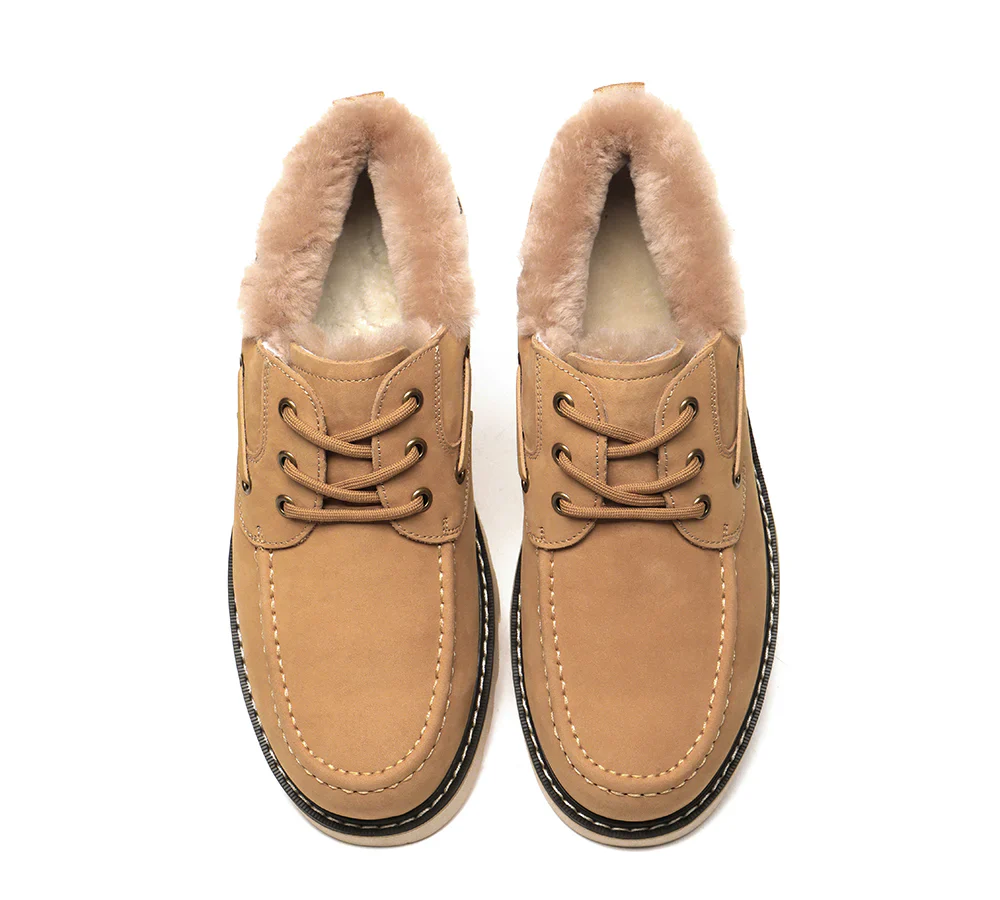 Maxim Sheepskin Men Trekker Shoes - Image 4