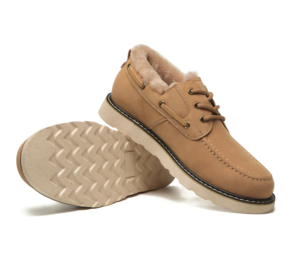 Maxim Sheepskin Men Trekker Shoes - Image 6