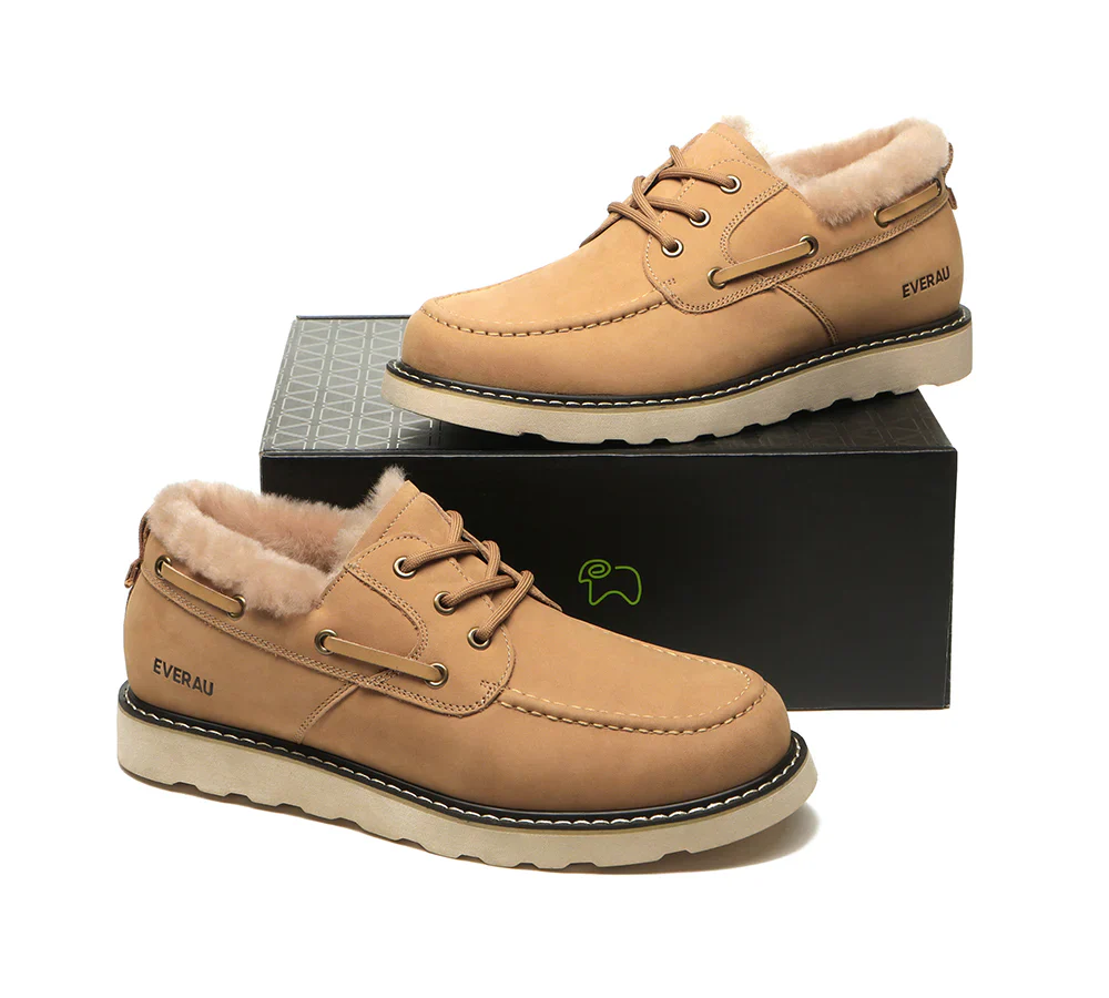 Maxim Sheepskin Men Trekker Shoes - Image 7