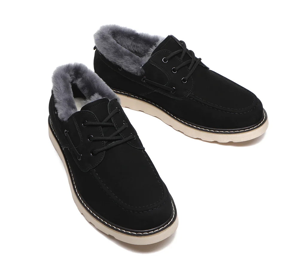 Maxim Sheepskin Men Trekker Shoes - Image 9