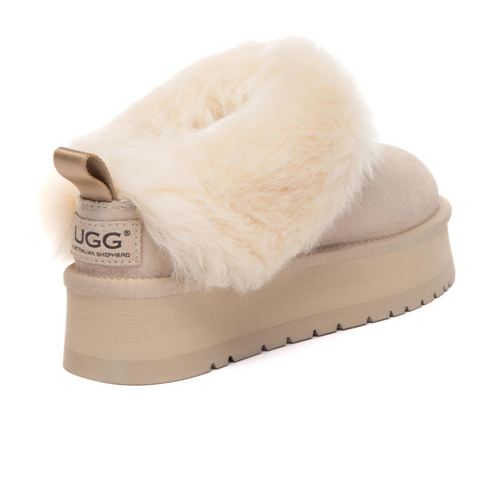 Mia Plush Platform UGG Slippers - Image 3