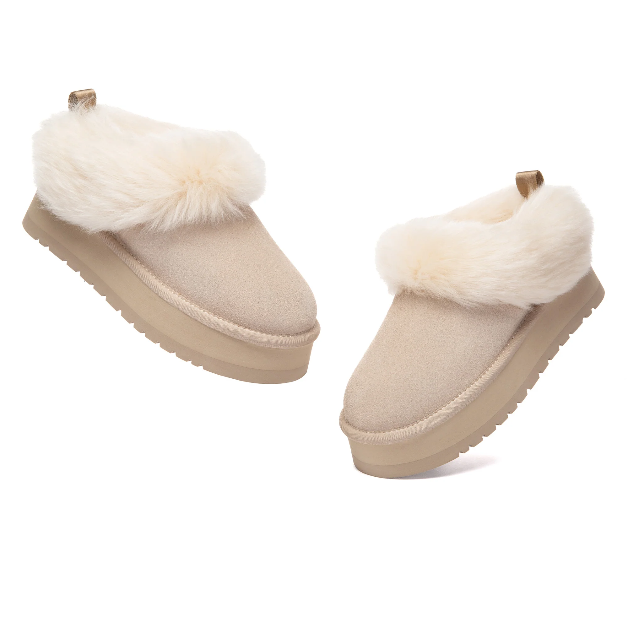 Mia Plush Platform UGG Slippers - Image 4