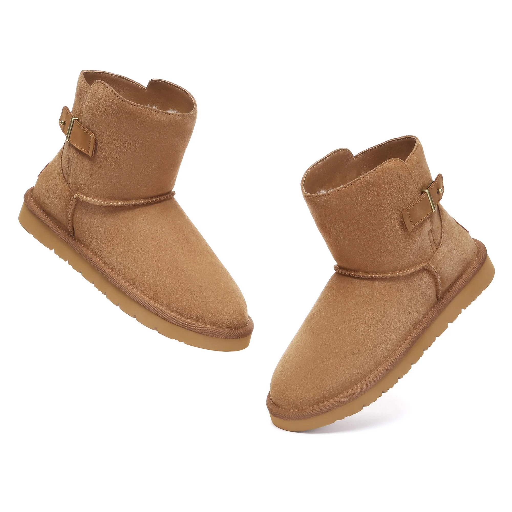 Mid-Calf Buckle Mini Classic UGG Boots - Image 4