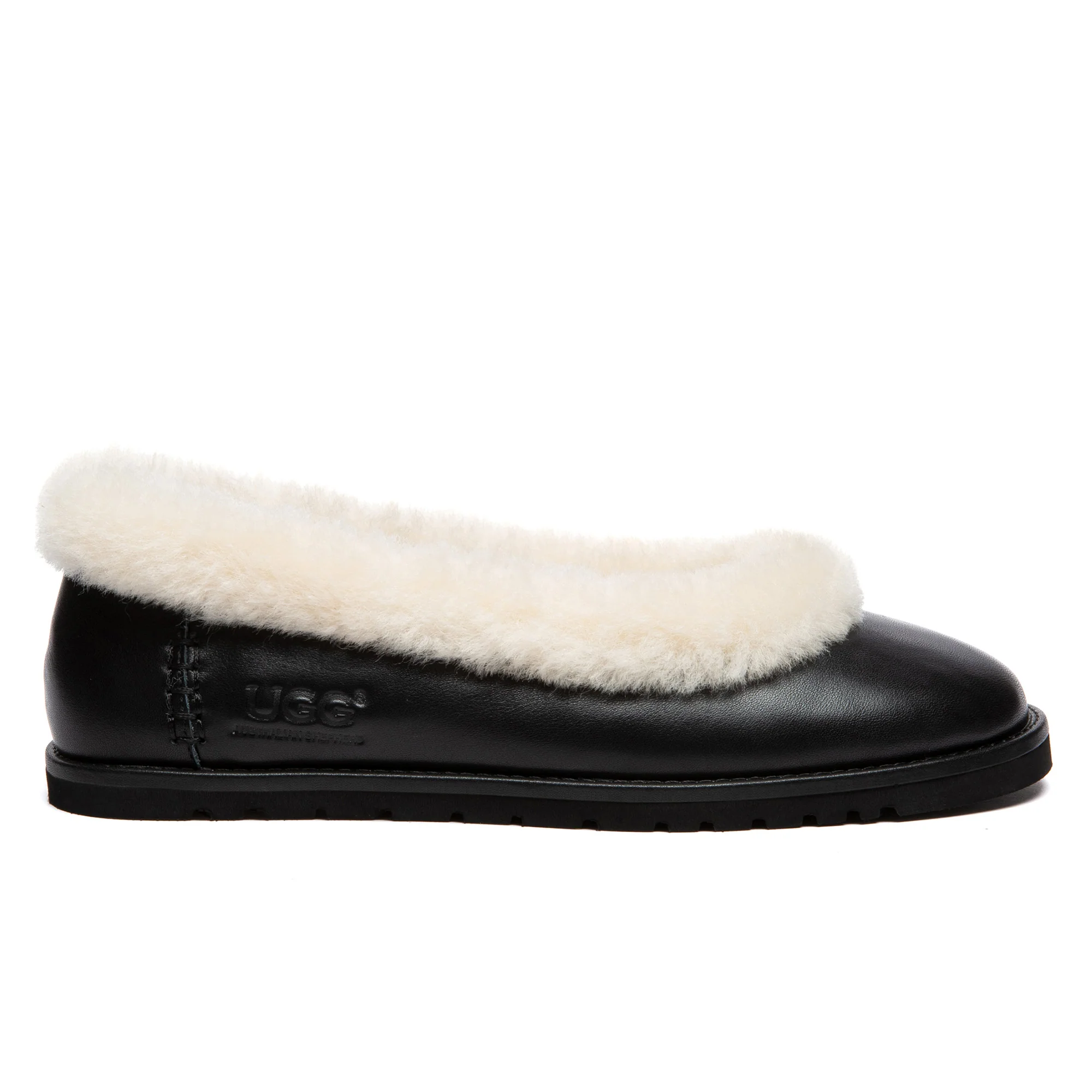 Millie Open Trim Nappa Leather UGG Slippers