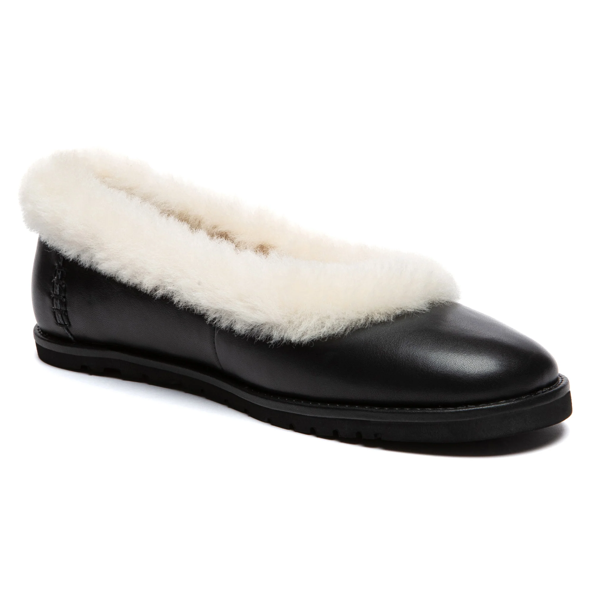 Millie Open Trim Nappa Leather UGG Slippers - Image 2