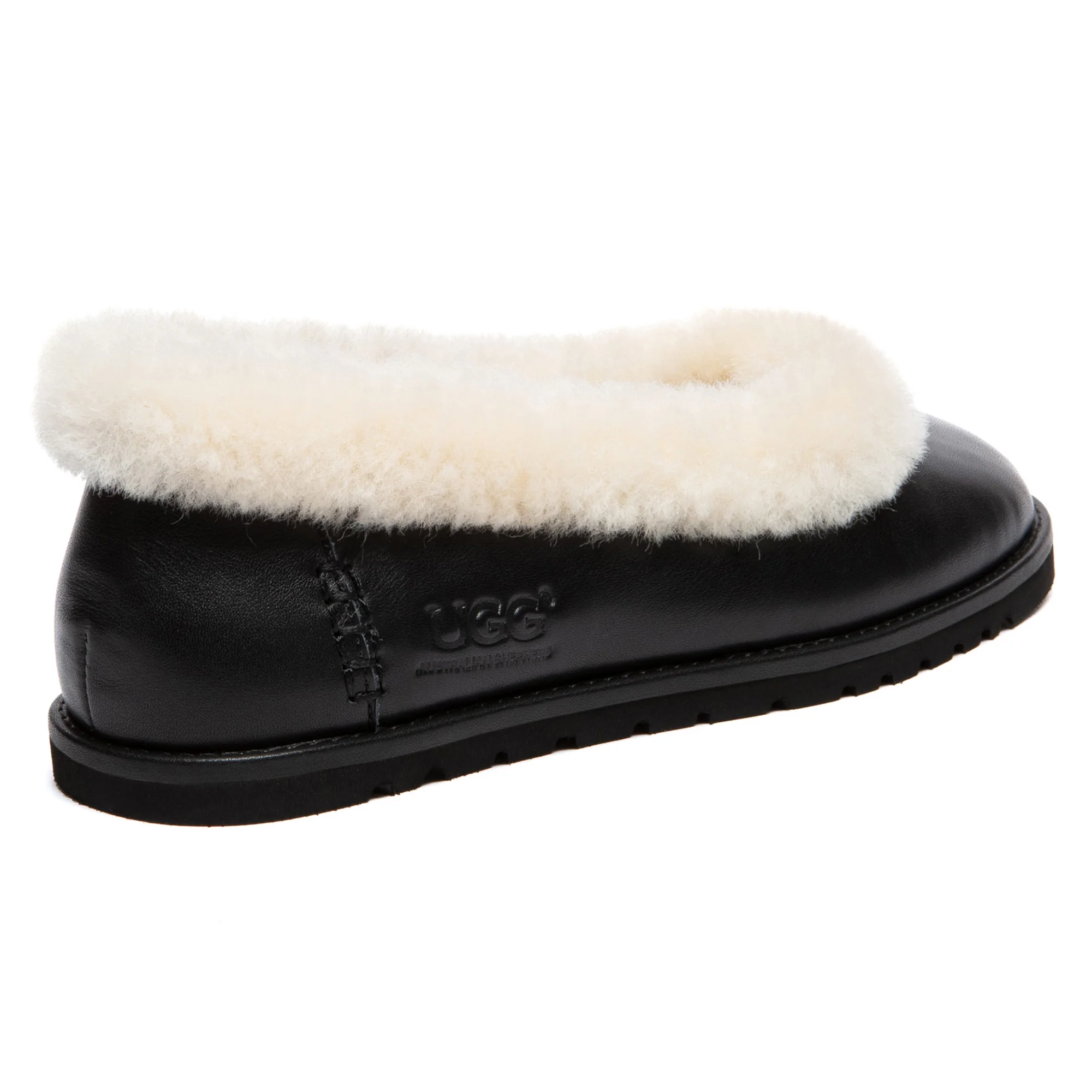 Millie Open Trim Nappa Leather UGG Slippers - Image 3