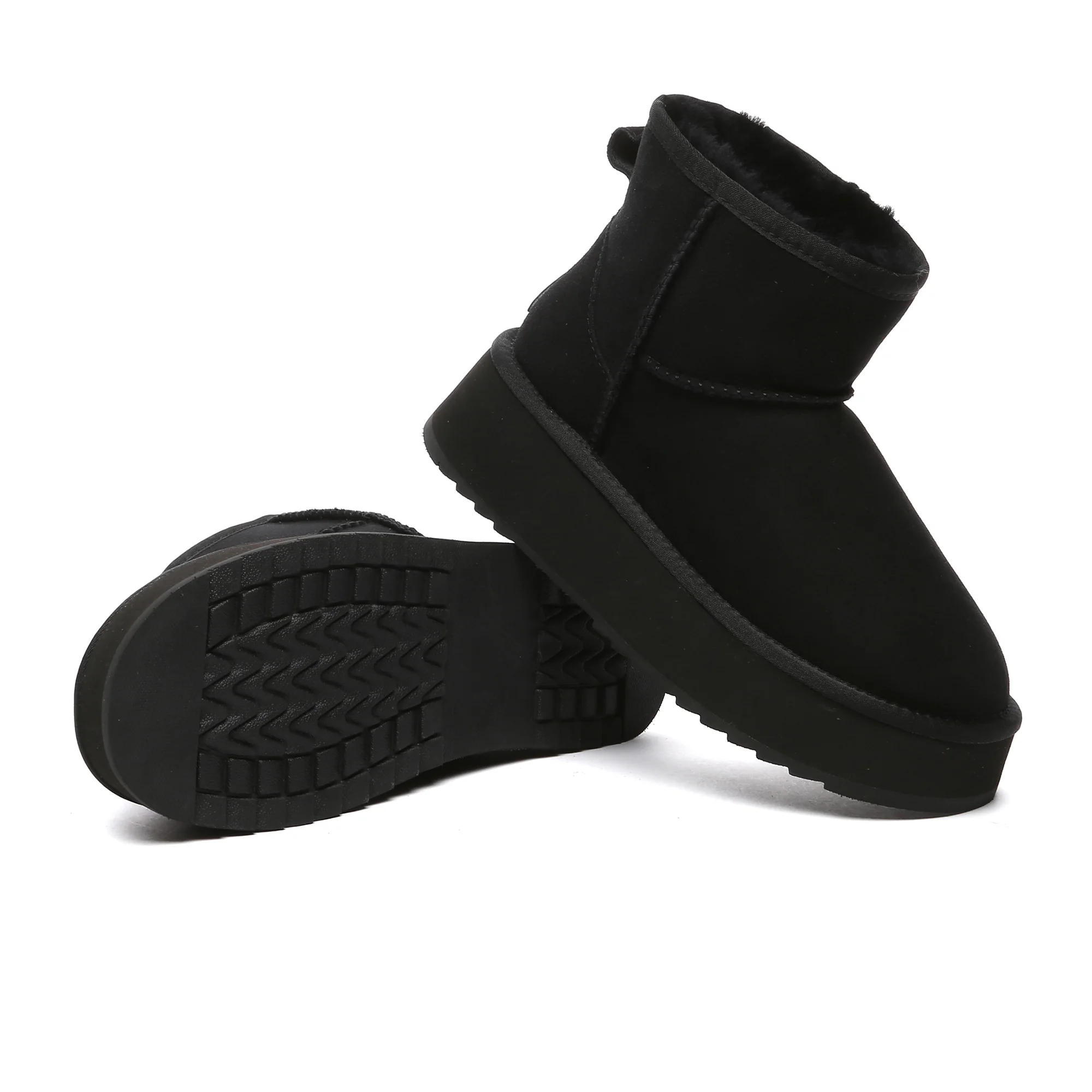 Mini Platform Sheepskin Winter Boots - Image 10