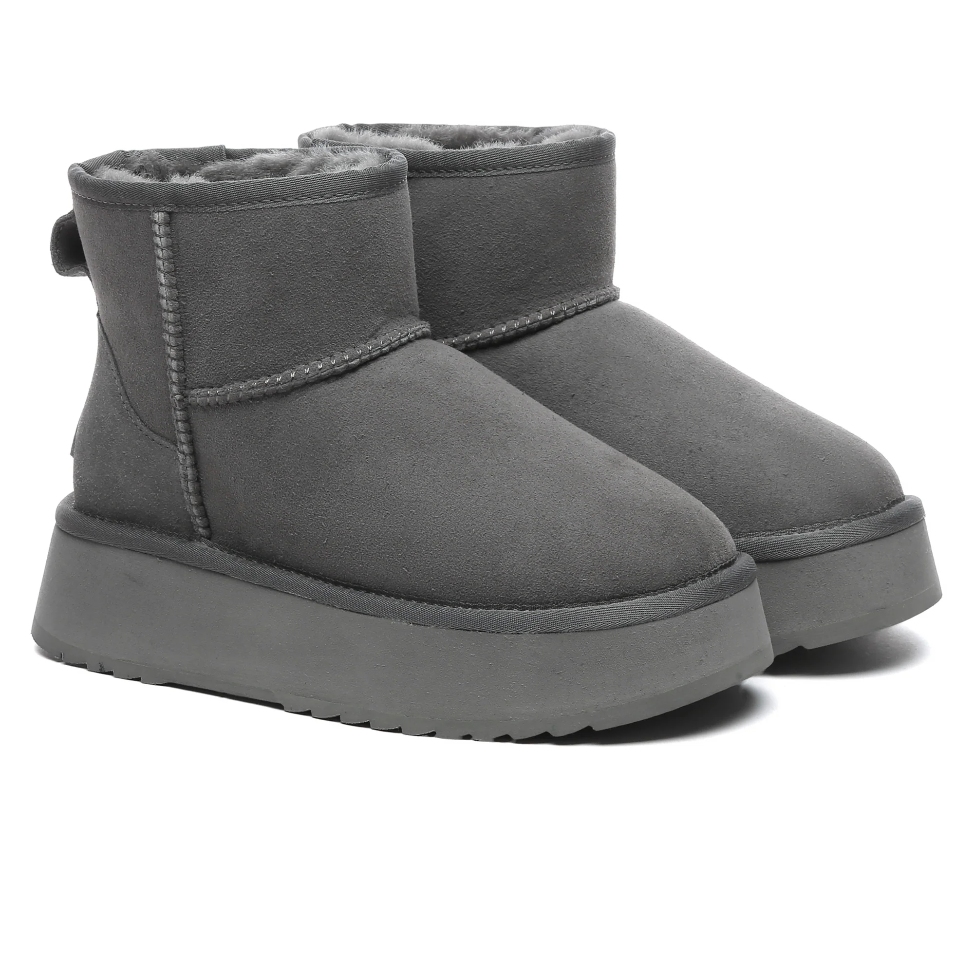 Mini Platform Sheepskin Winter Boots - Image 14