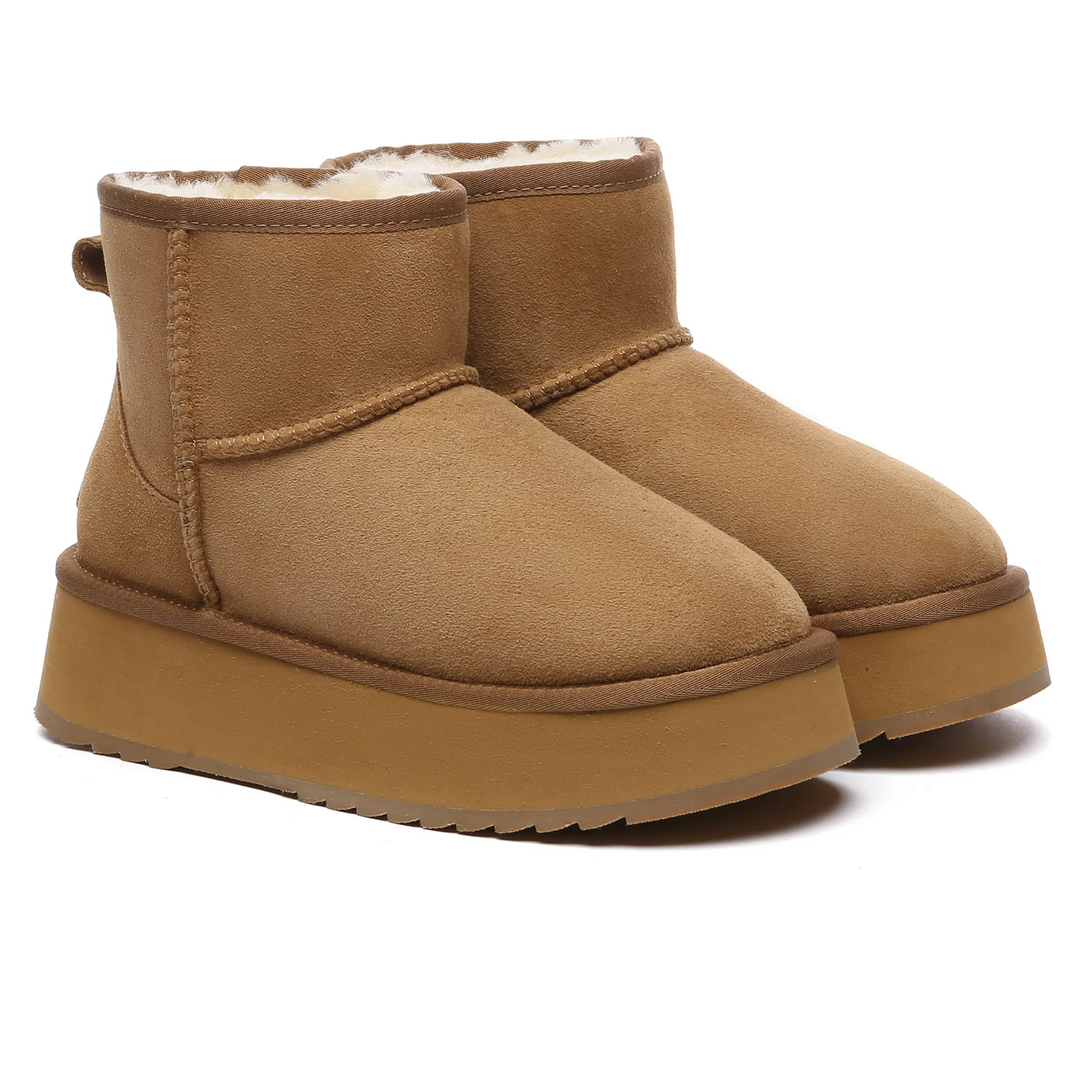 Mini Platform Sheepskin Winter Boots - Image 4