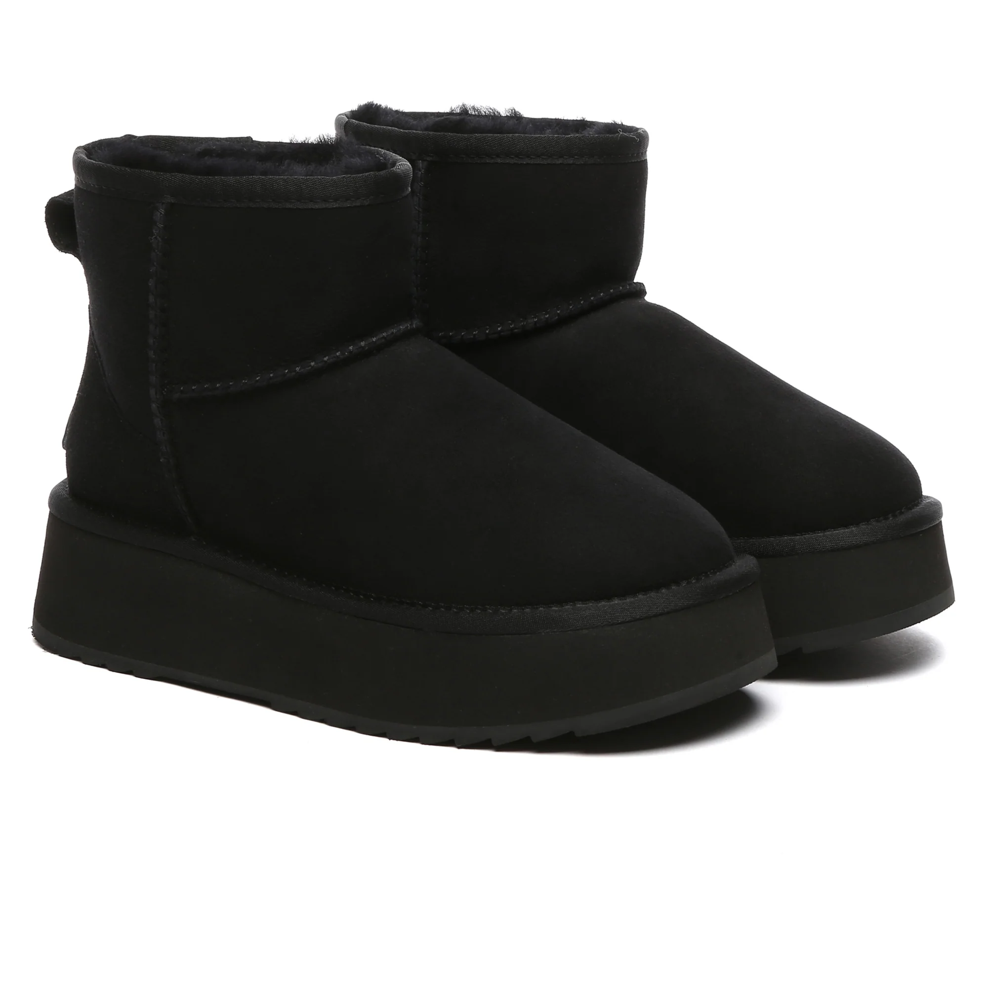 Mini Platform Sheepskin Winter Boots - Image 9