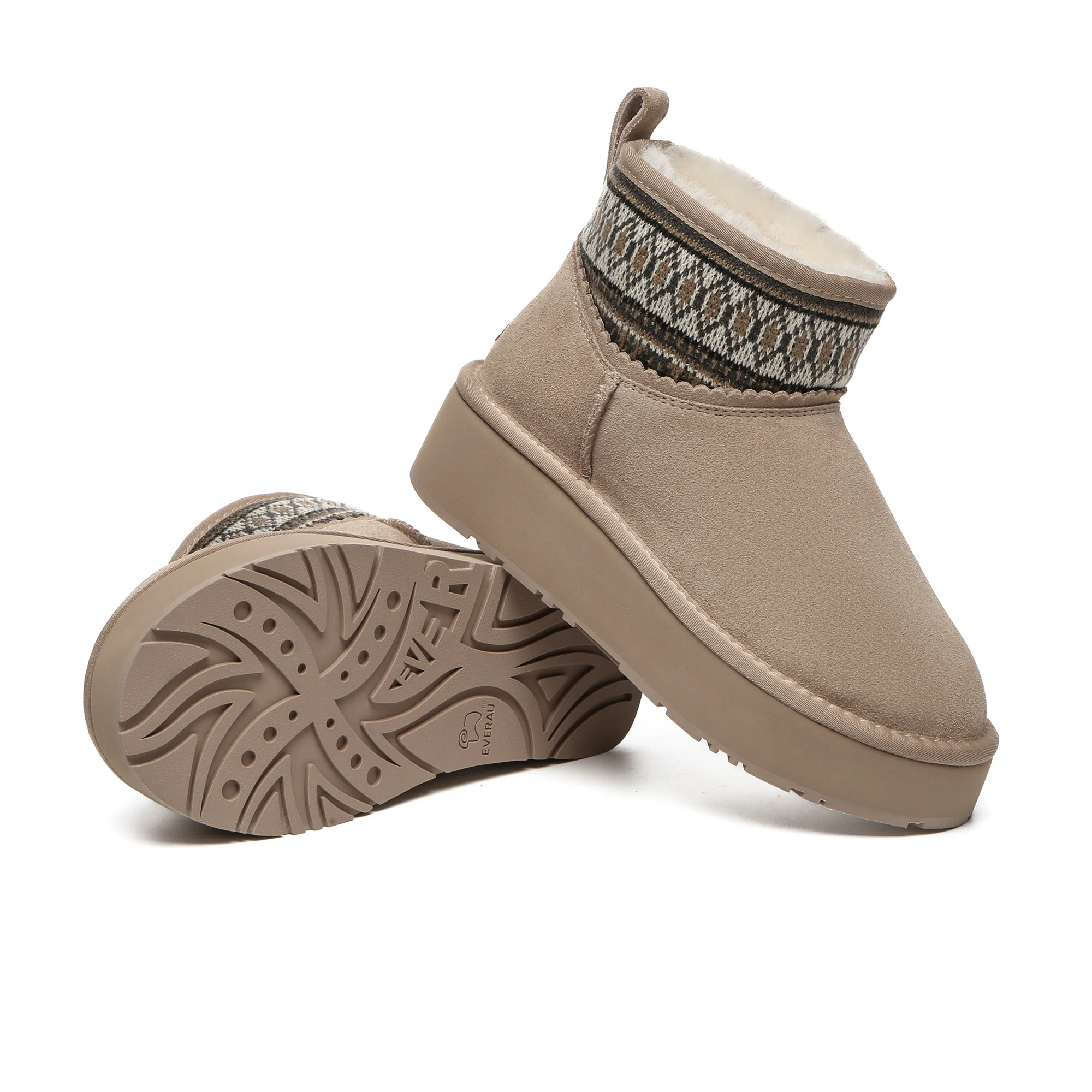 Mini Woven Ankle UGG Platform - Image 15