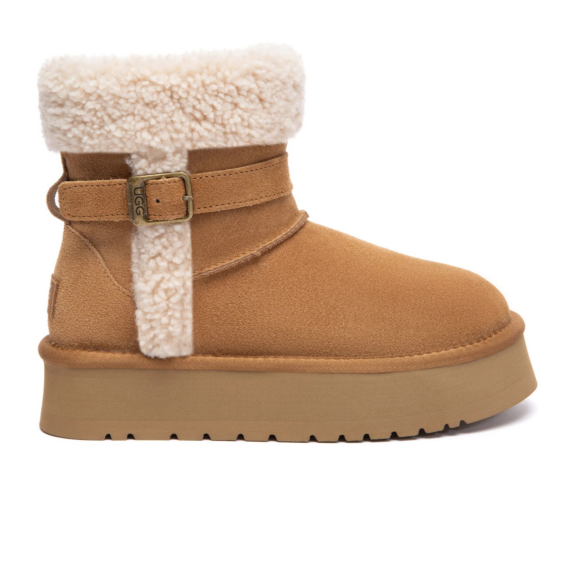 Nordic Buckle Strap Mini UGG Boots