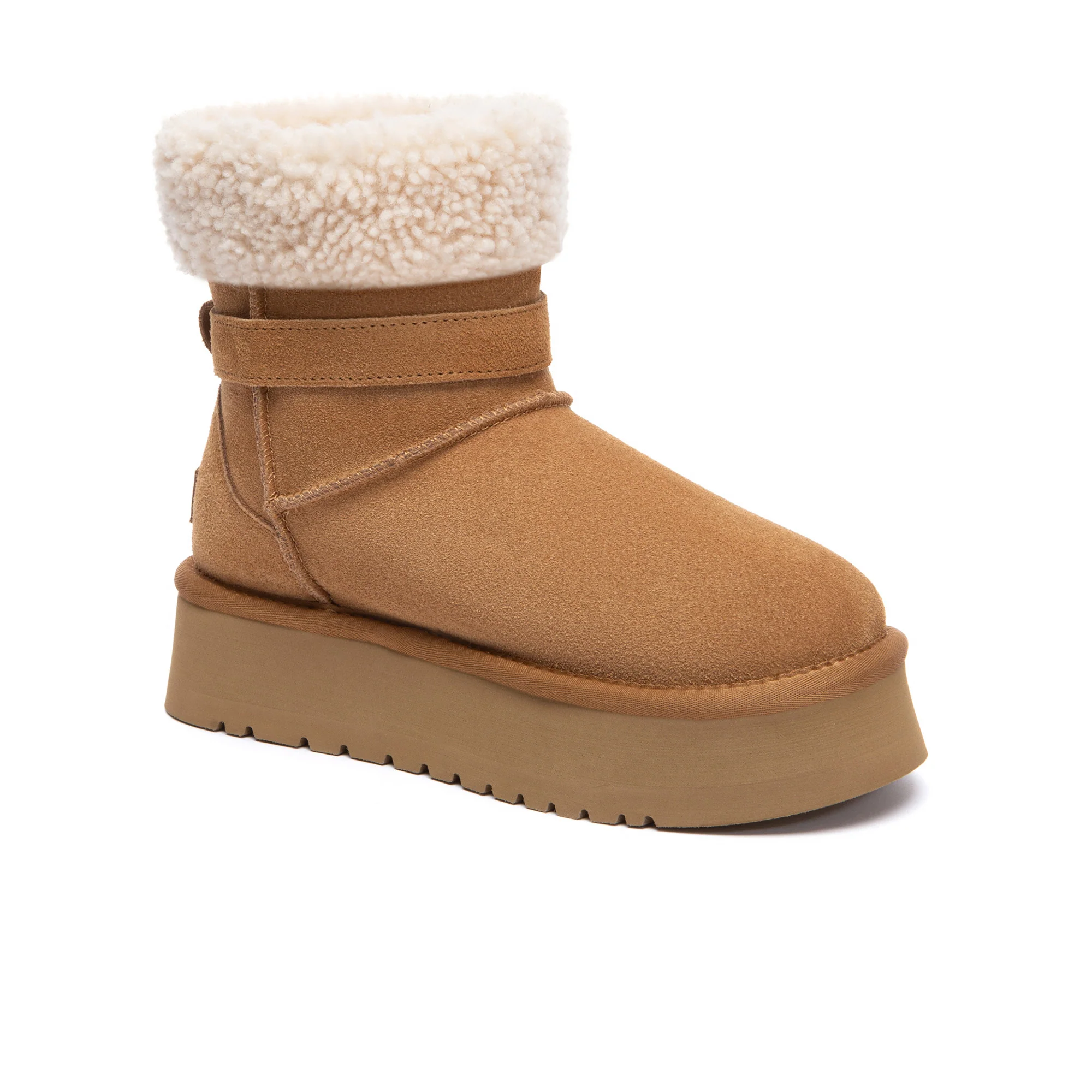 Nordic Buckle Strap Mini UGG Boots - Image 3
