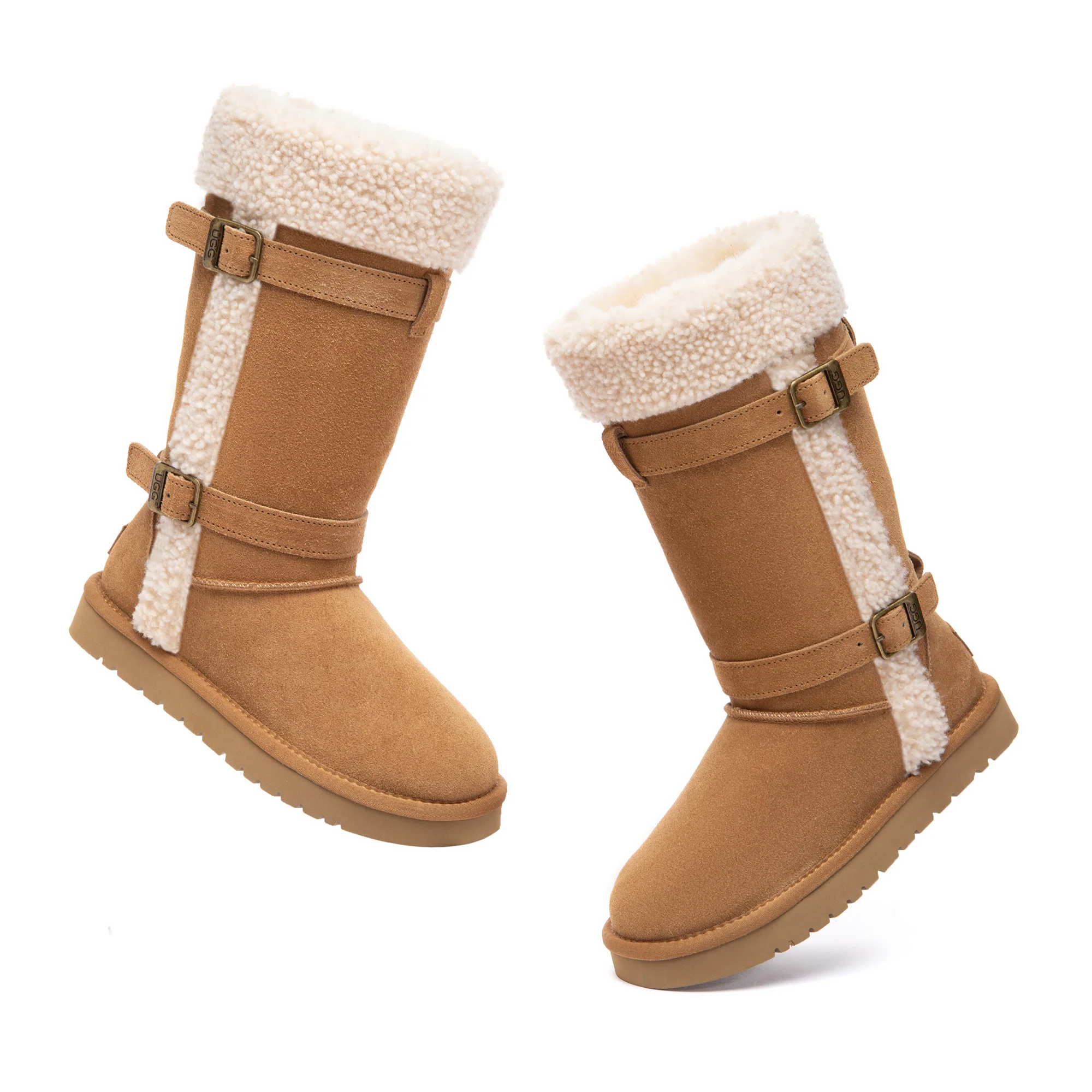 Nordic Buckle Strap Tall UGG Boots - Image 4