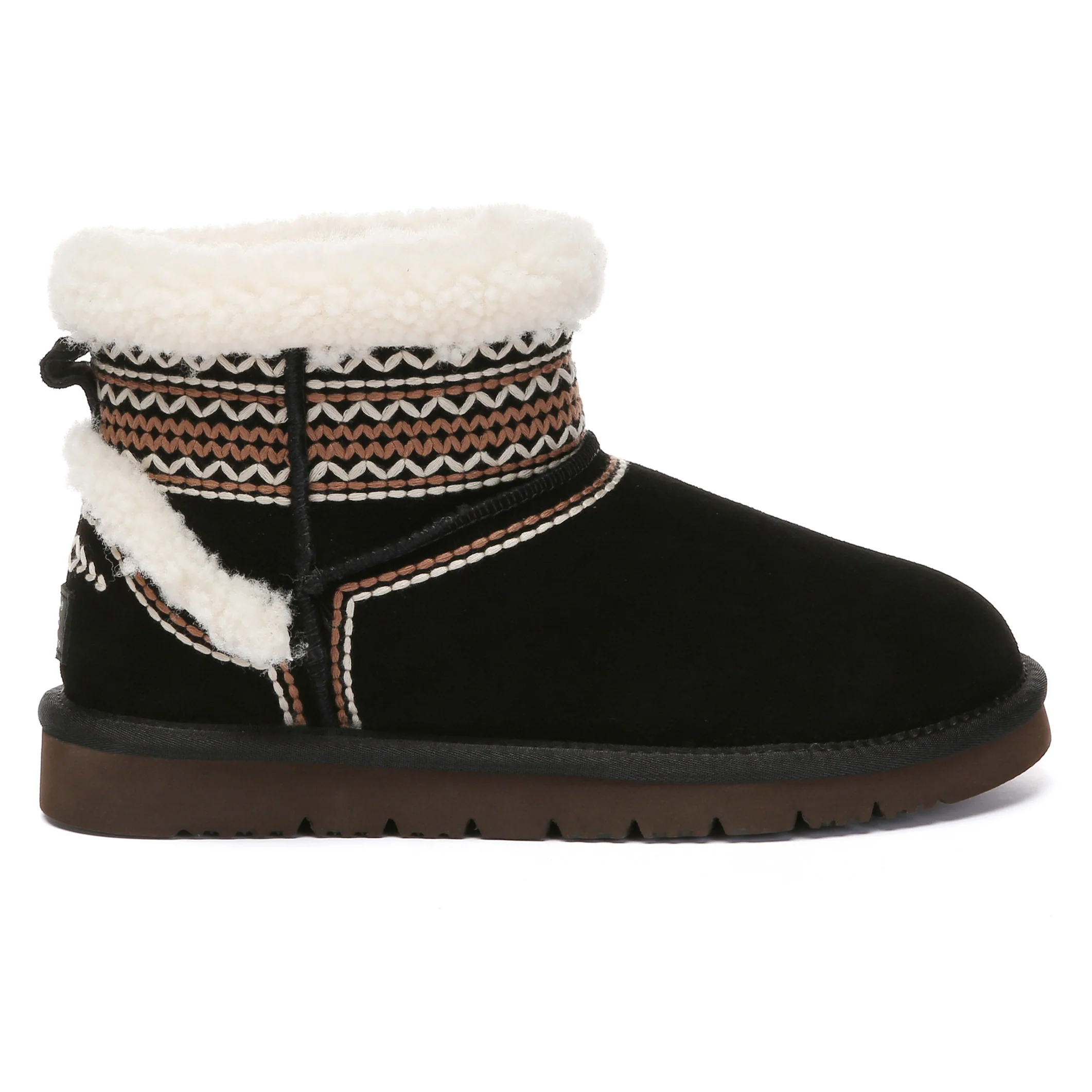 Nordic Pattern Shearling UGG Boots - Image 2