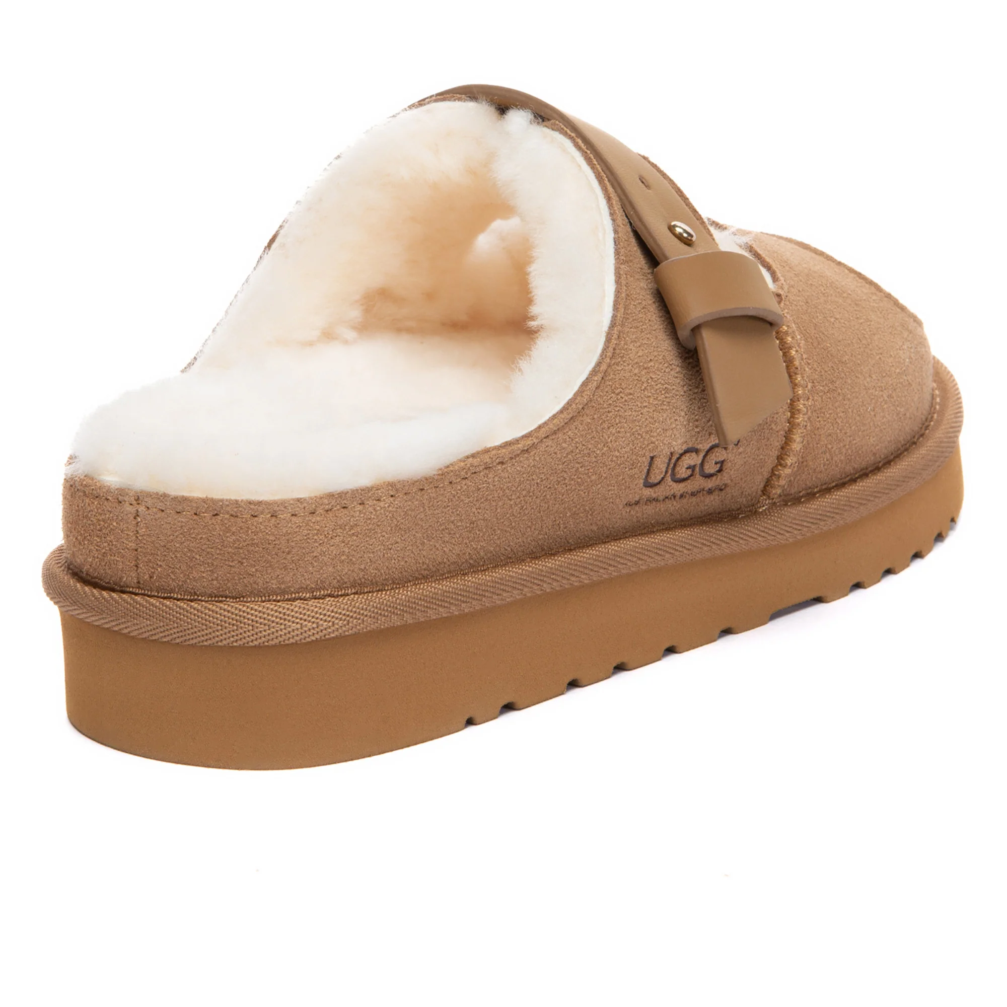 Open-Toe Adjustable Strap UGG Slippers - Image 3