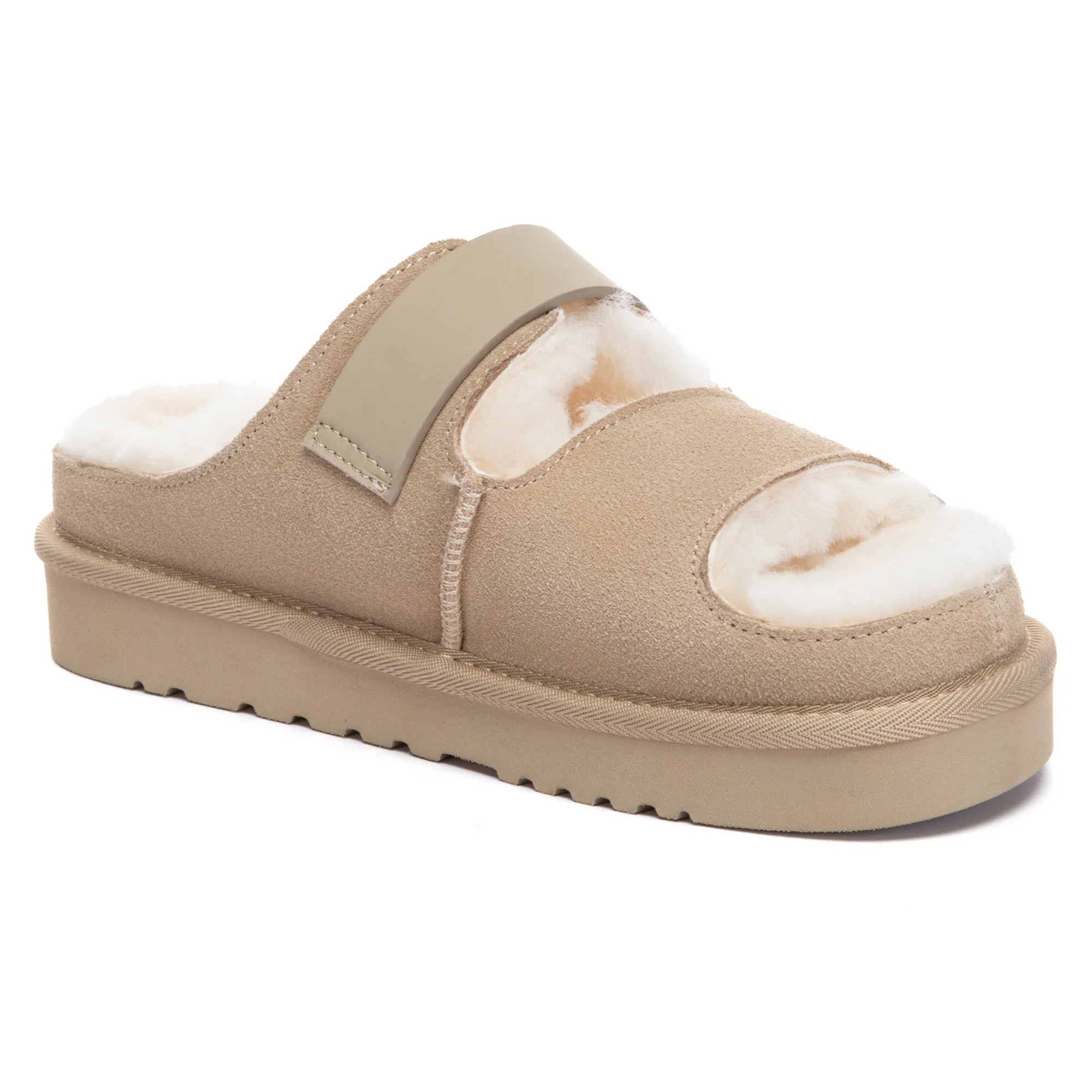 Open-Toe Adjustable Strap UGG Slippers - Image 7