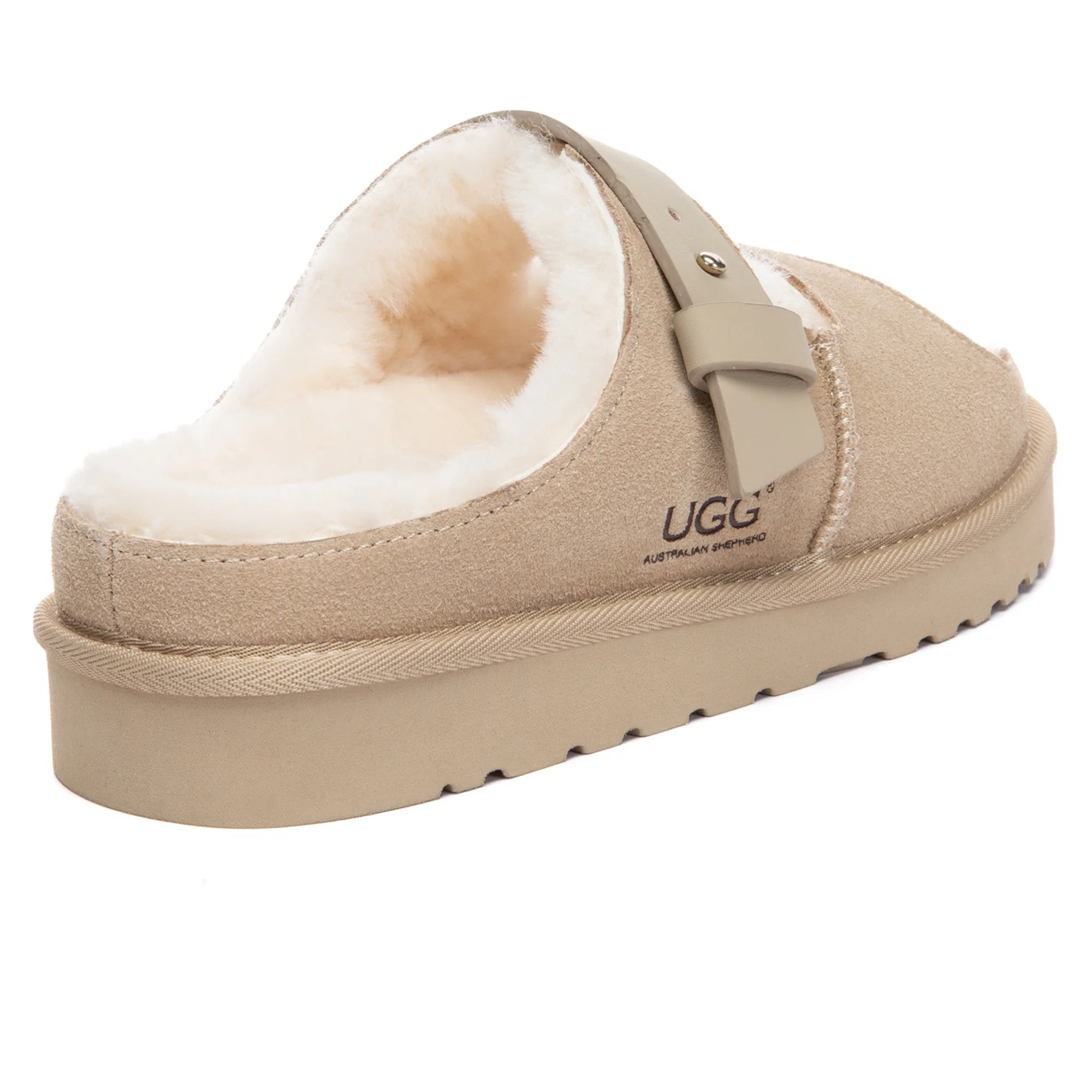 Open-Toe Adjustable Strap UGG Slippers - Image 8