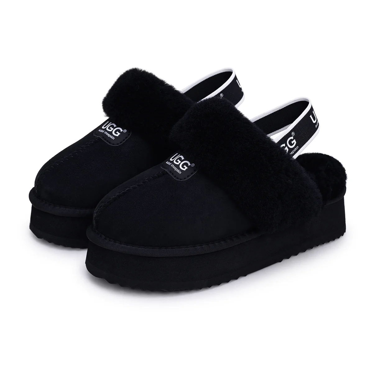 Platform Strap UGG Slippers - Image 10
