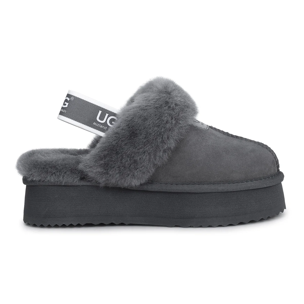 Platform Strap UGG Slippers - Image 12