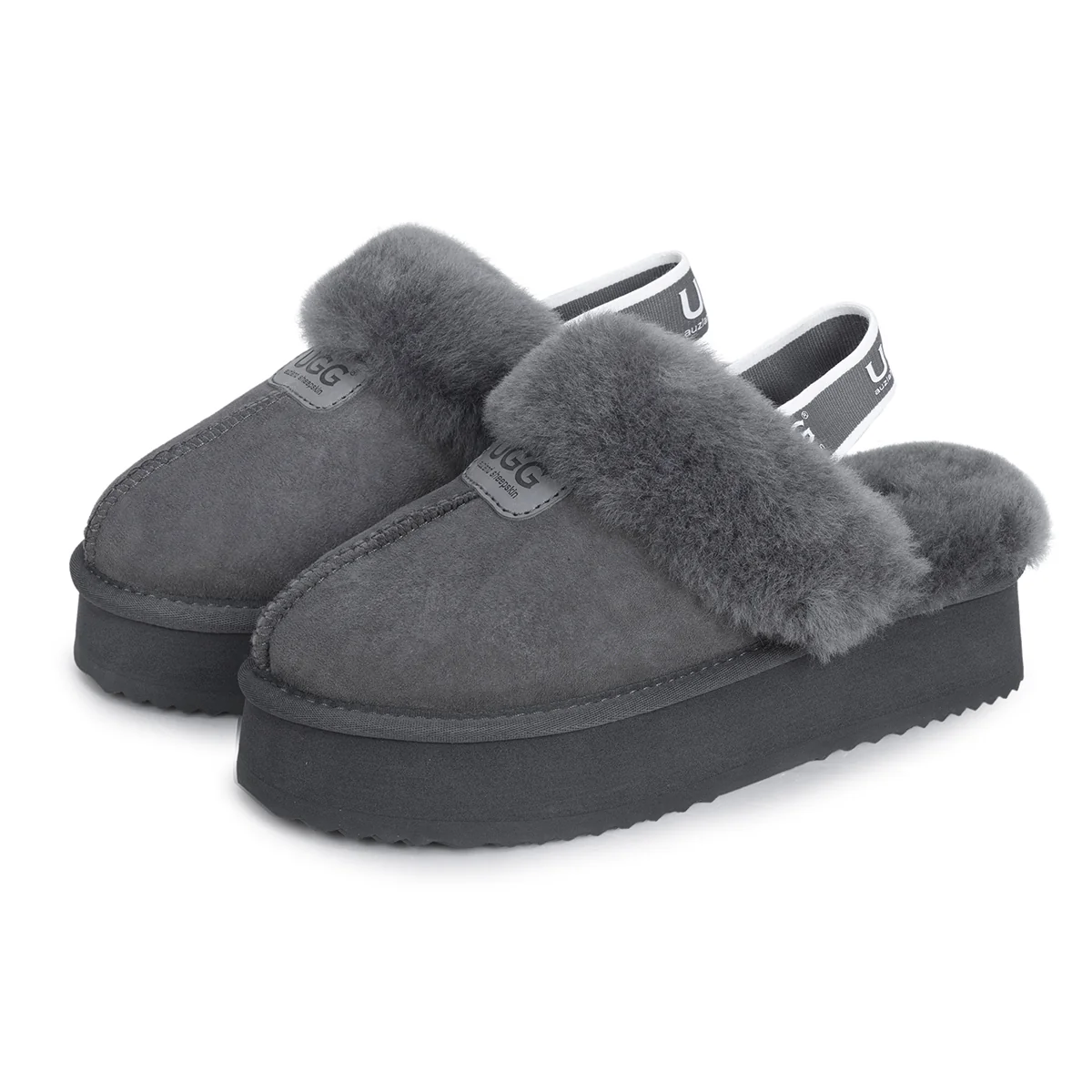 Platform Strap UGG Slippers - Image 16