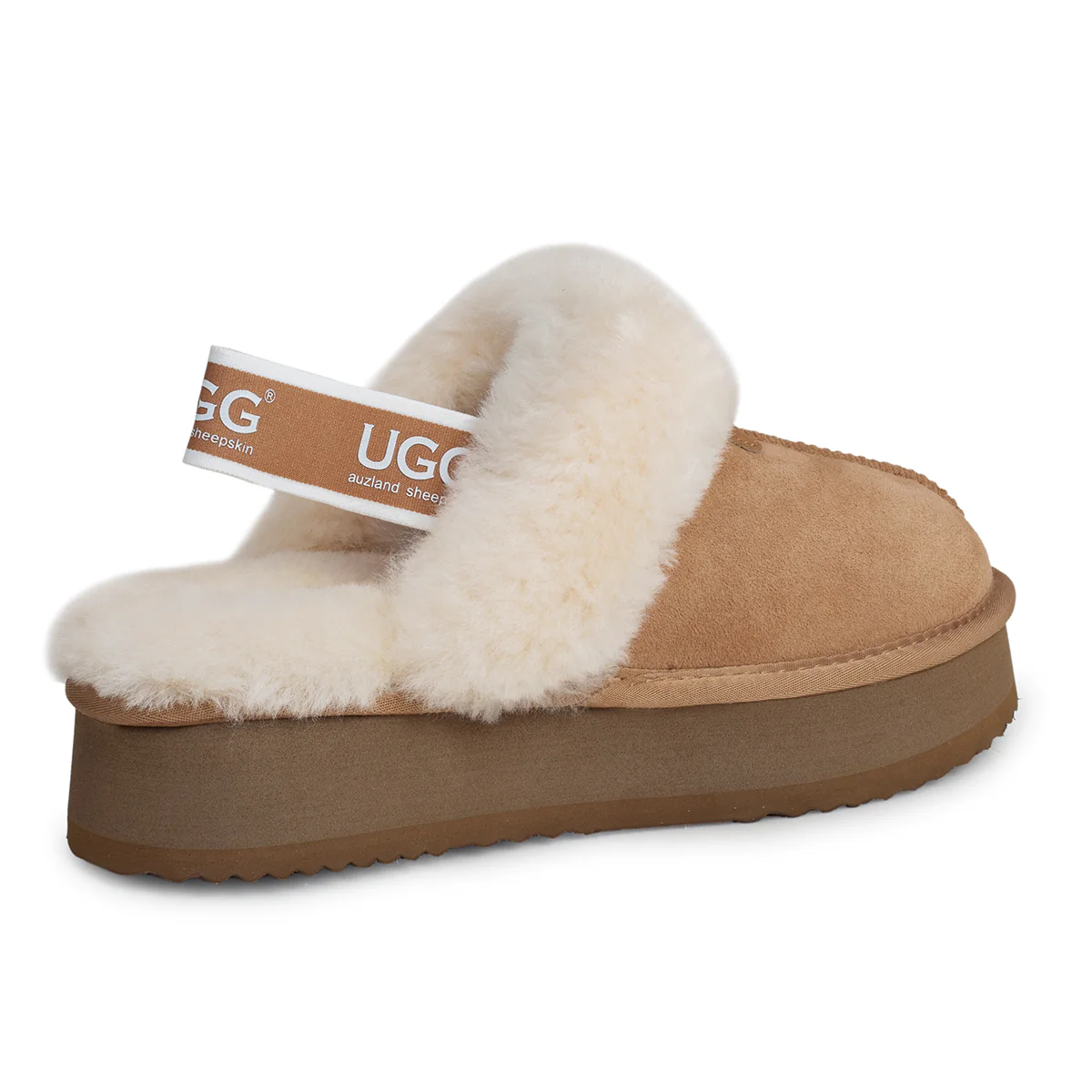 Platform Strap UGG Slippers - Image 3