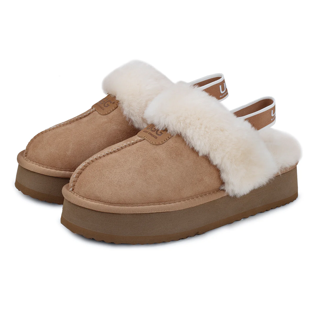 Platform Strap UGG Slippers - Image 4