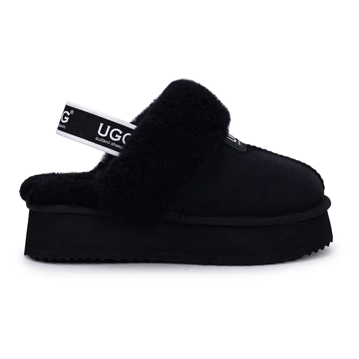 Platform Strap UGG Slippers - Image 6