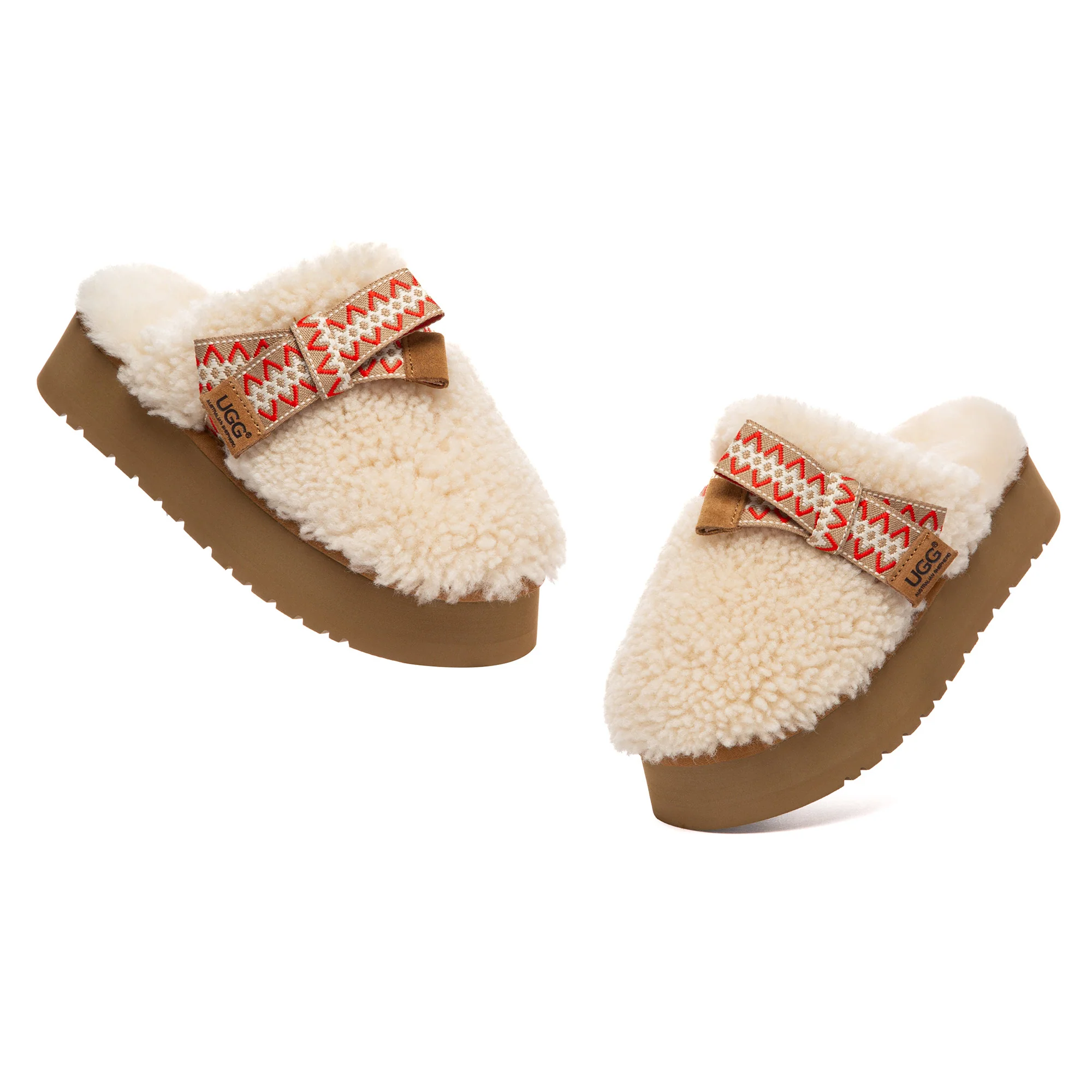PlushCozy Bow Platform UGG Slippers - Image 9
