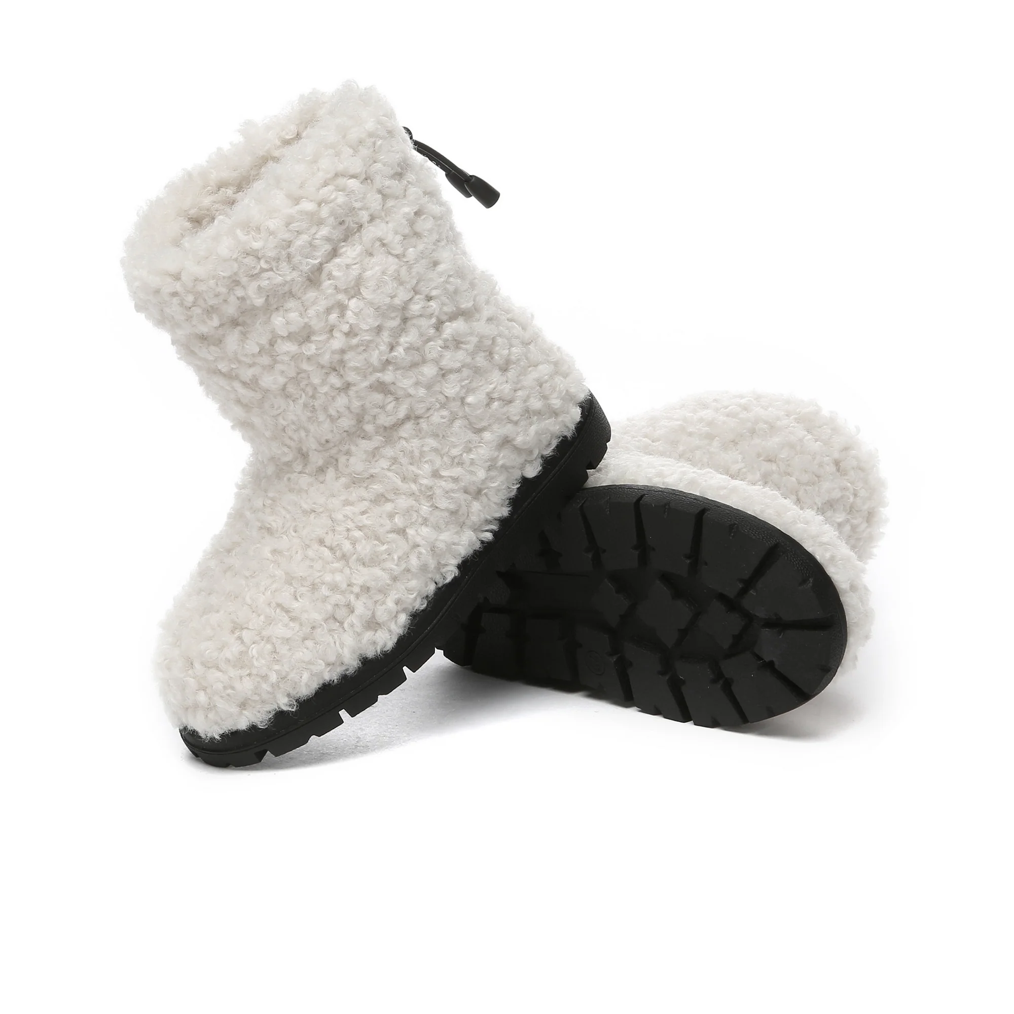 PlushCozy Kids Short Platform UGG Boots - Image 5