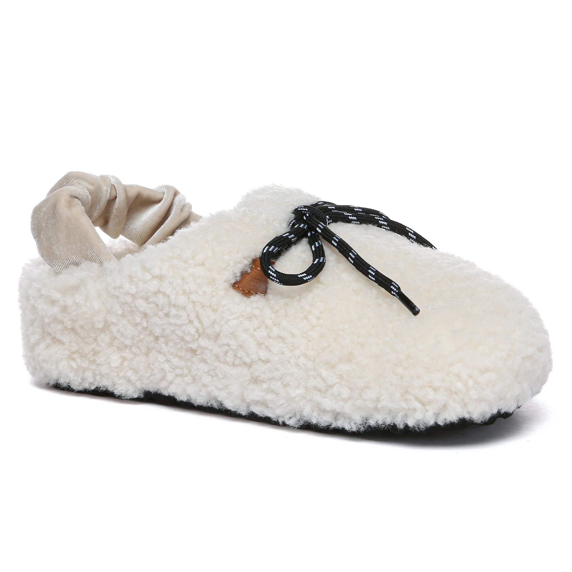 PlushCozy Slingback Lace UGG Slippers - Image 13