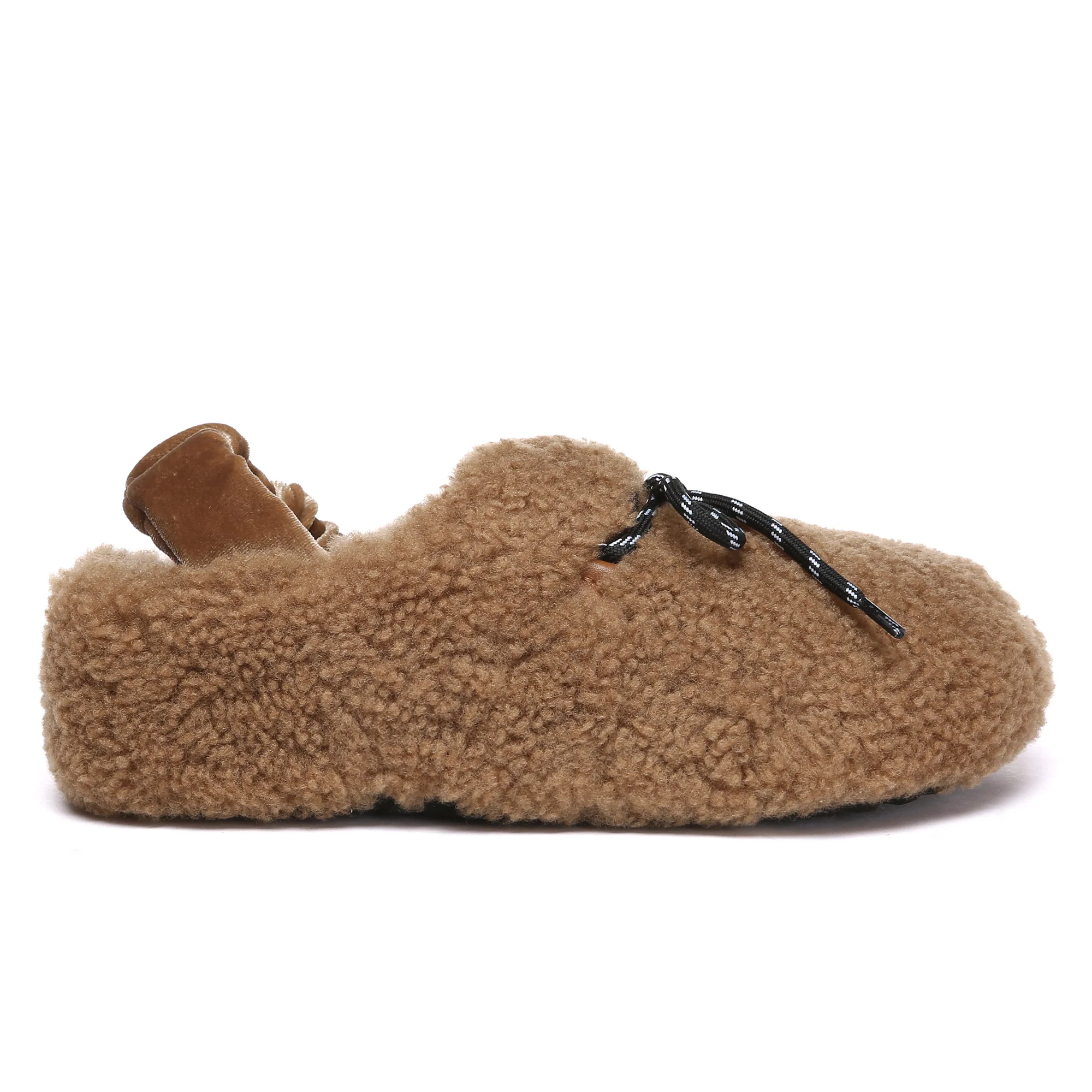 PlushCozy Slingback Lace UGG Slippers - Image 6
