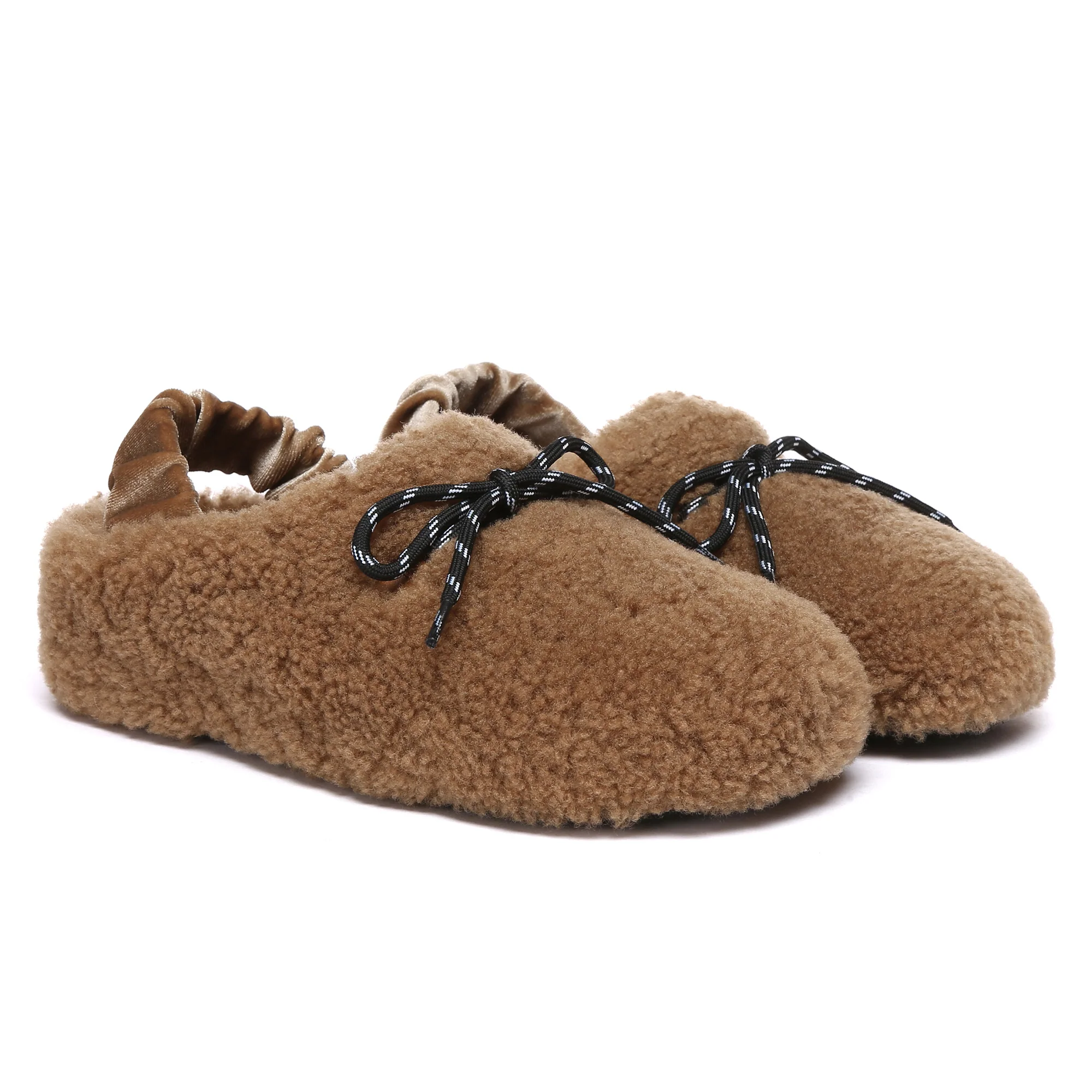 PlushCozy Slingback Lace UGG Slippers - Image 9