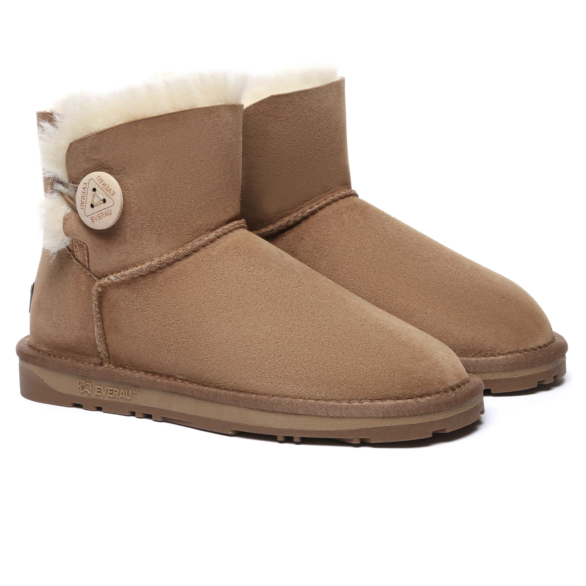 Premium Mini Button Classic Sheepskin UGG Boots - Image 4
