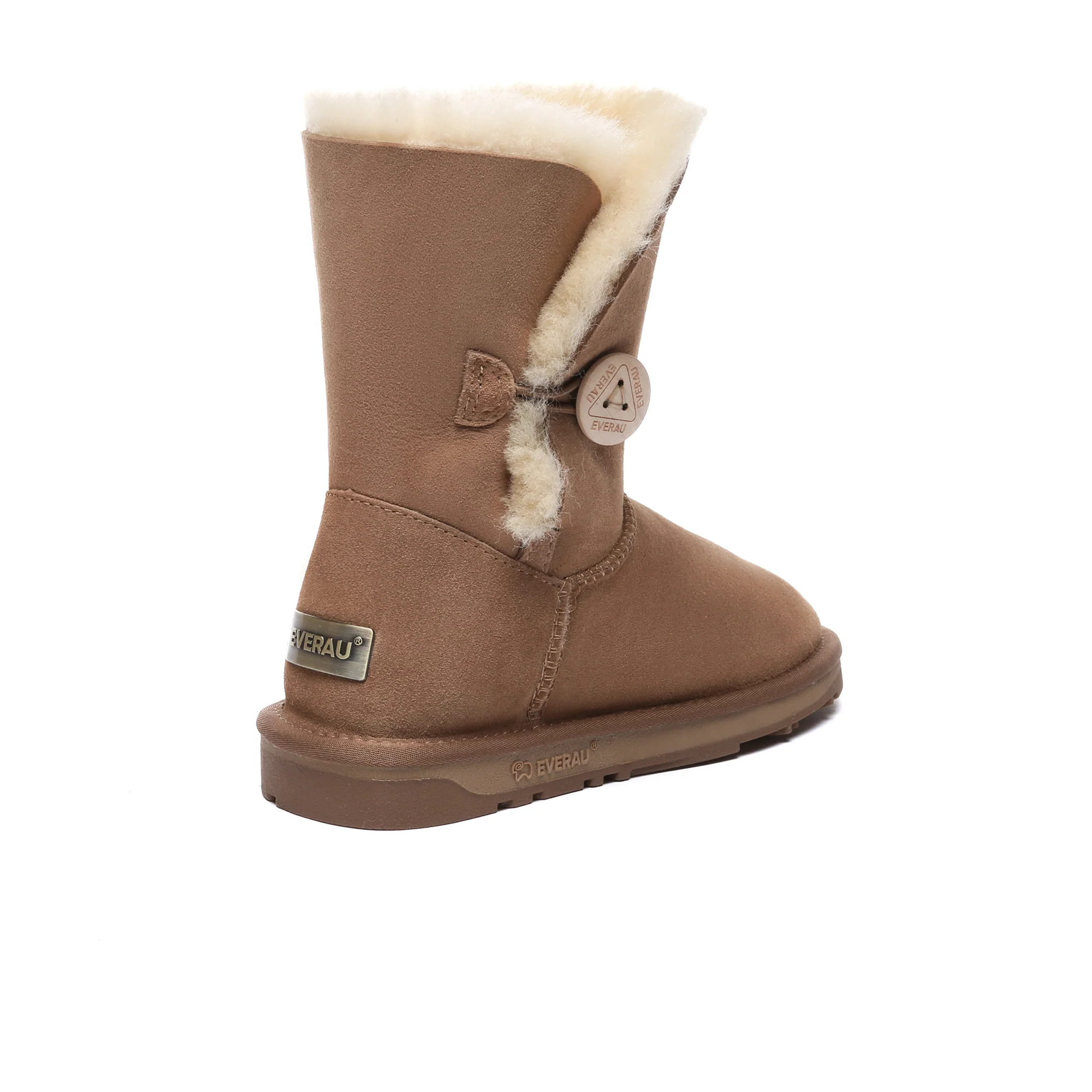 Premium Short Button Classic Sheepskin UGG Boots - Image 2
