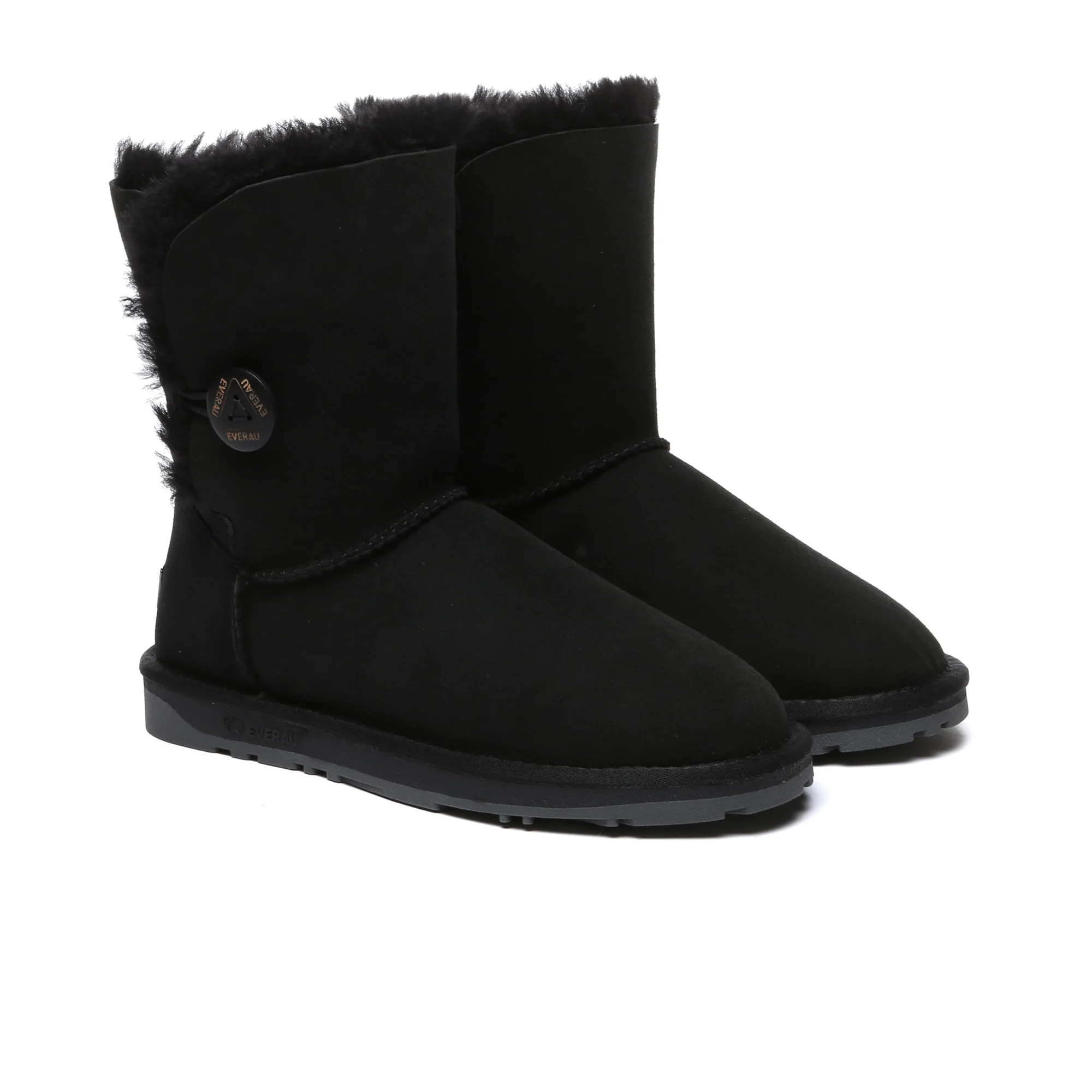 Premium Short Button Classic Sheepskin UGG Boots - Image 9