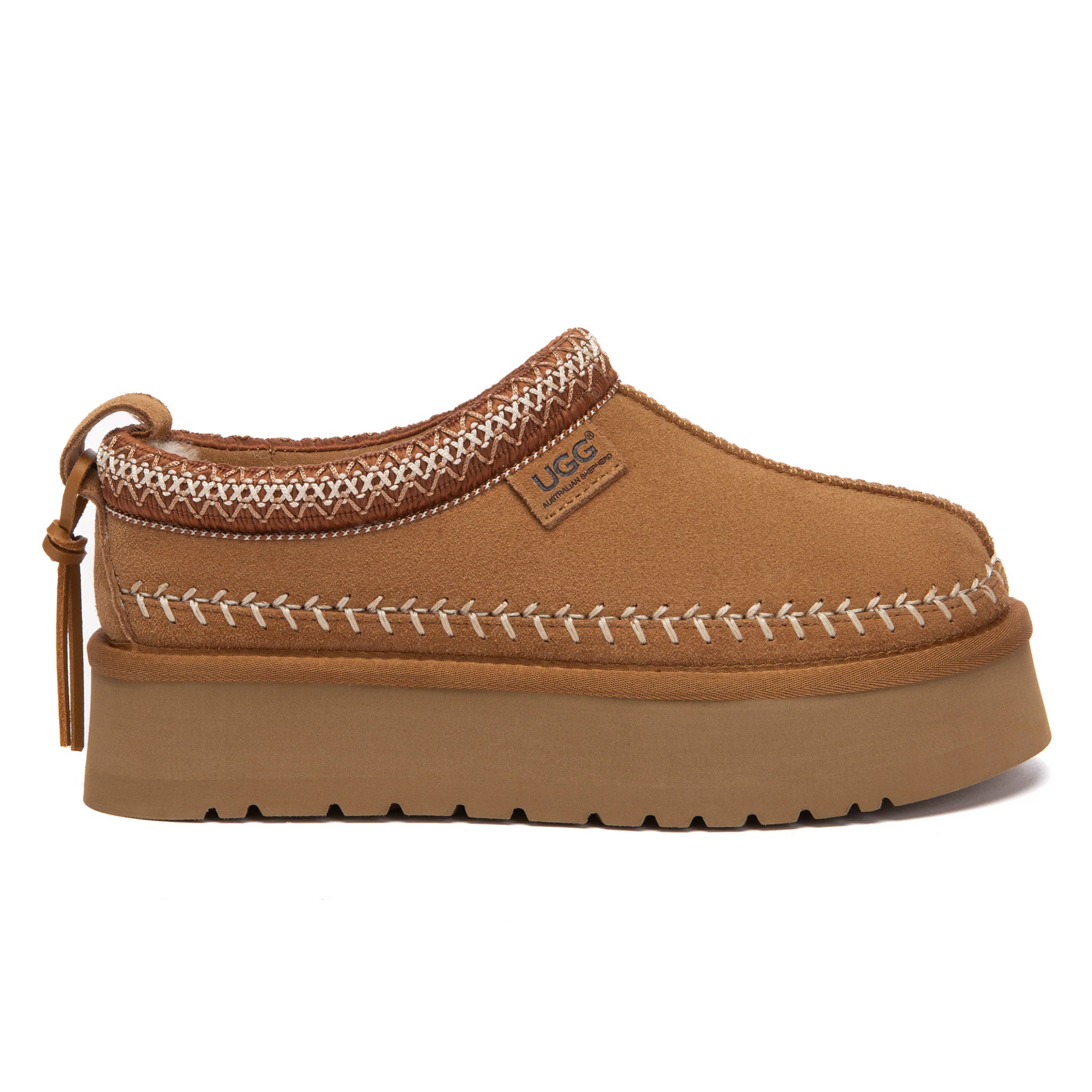Premium Stitch Platform UGG Slippers