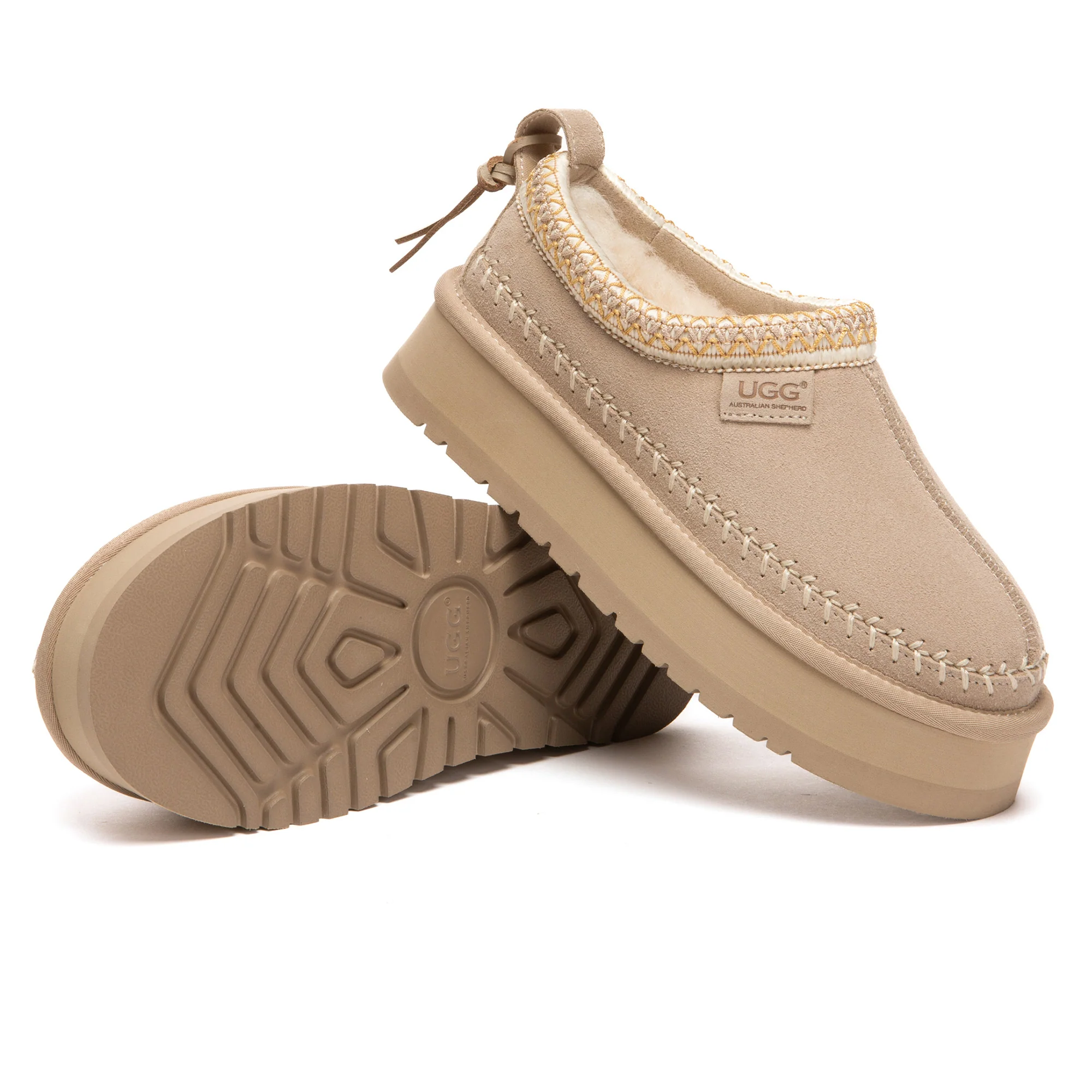 Premium Stitch Platform UGG Slippers - Image 10