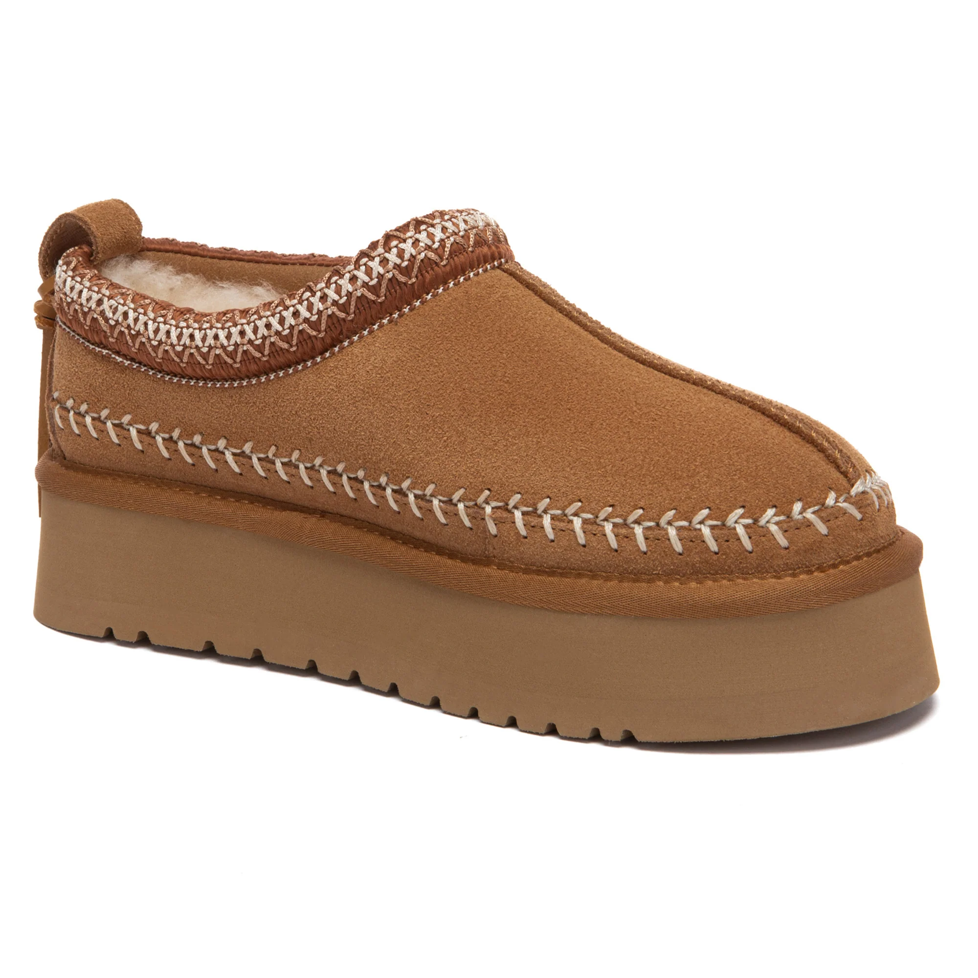 Premium Stitch Platform UGG Slippers - Image 2