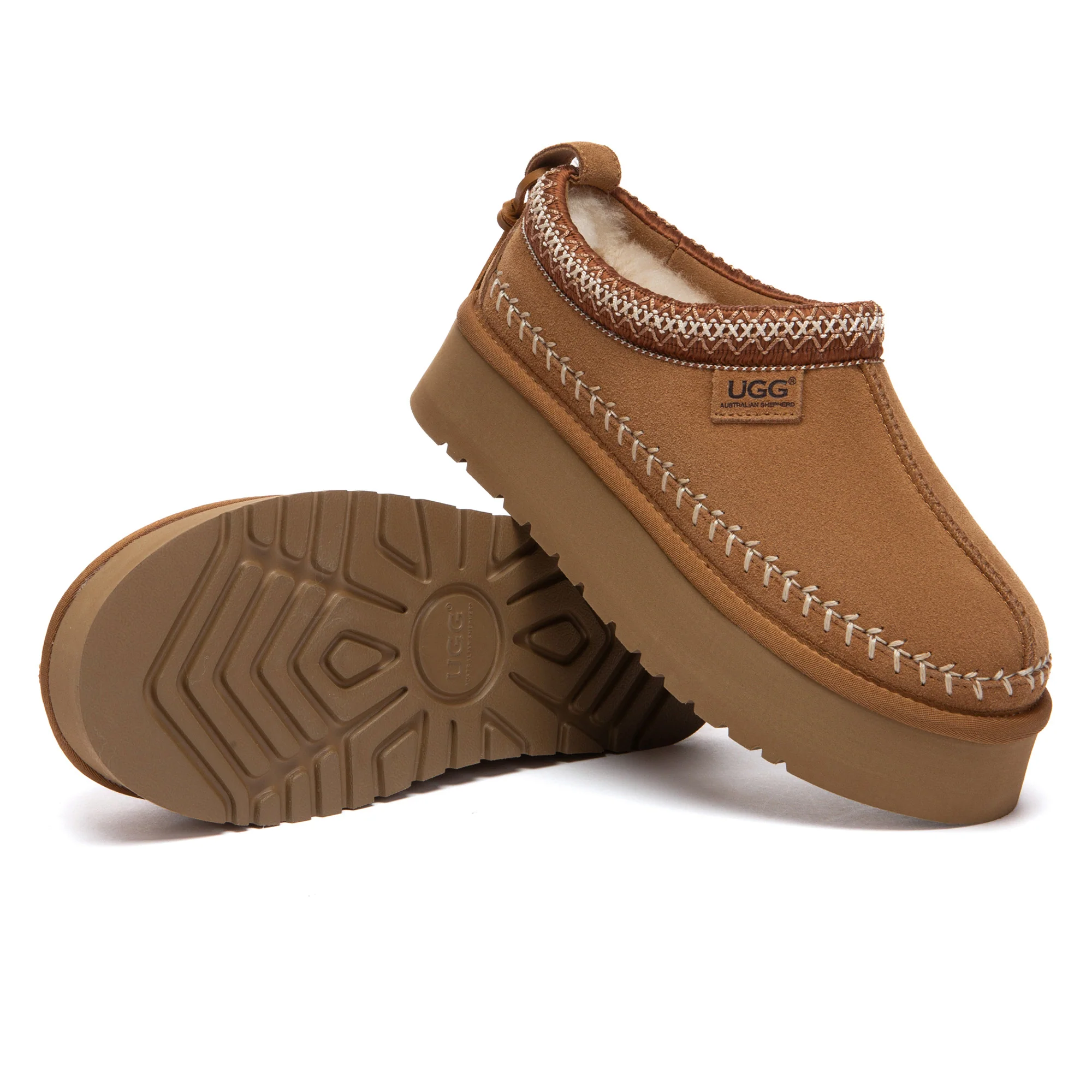 Premium Stitch Platform UGG Slippers - Image 5