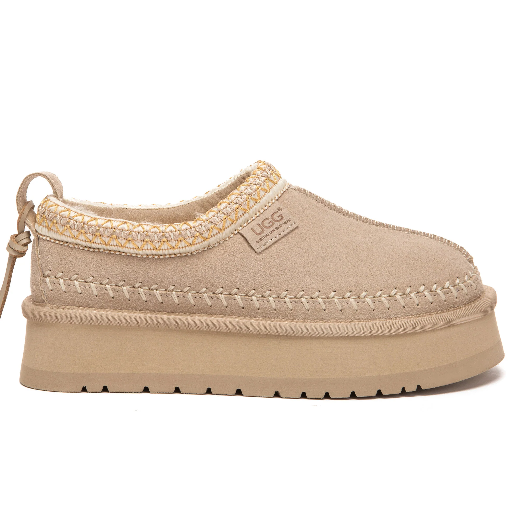 Premium Stitch Platform UGG Slippers - Image 6