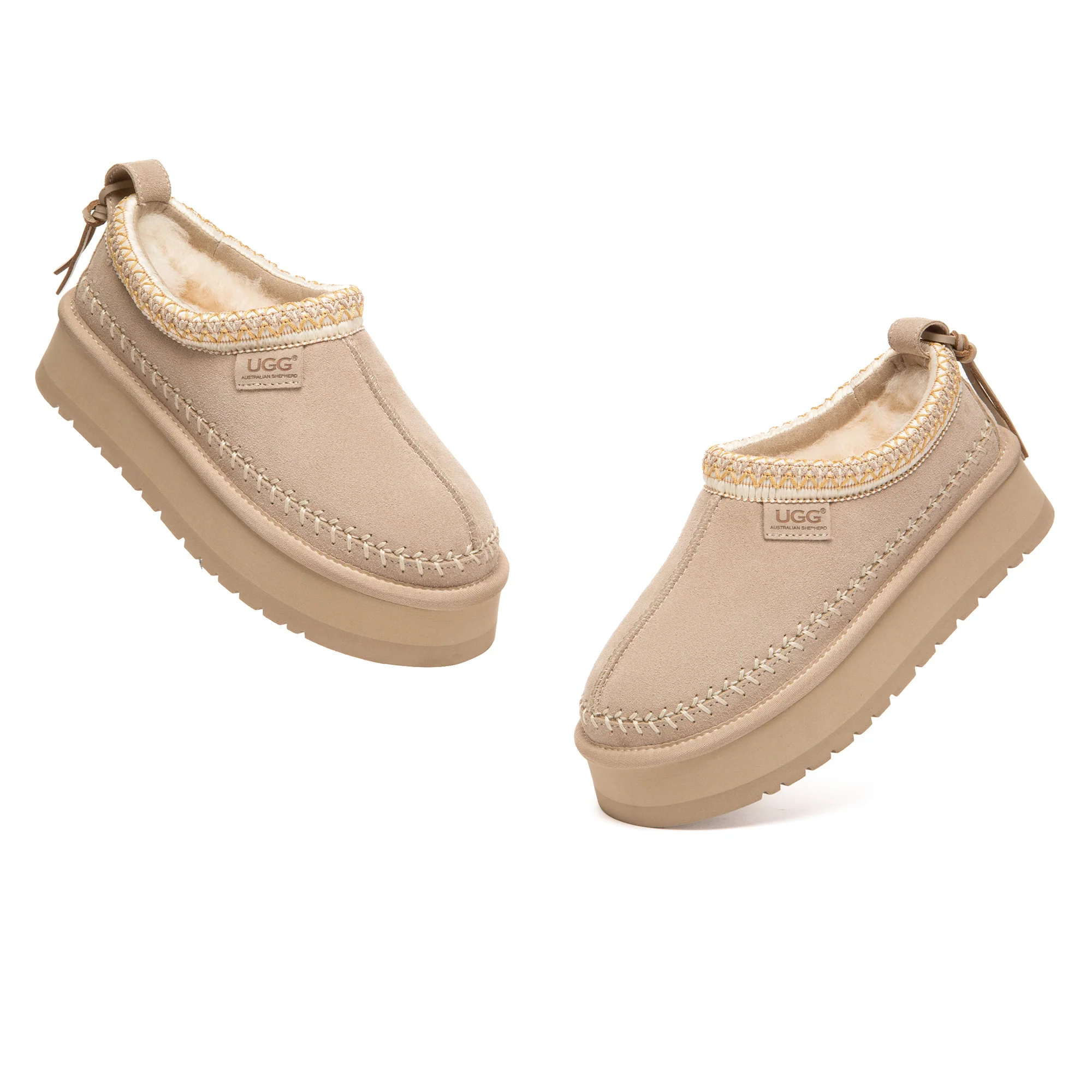 Premium Stitch Platform UGG Slippers - Image 9