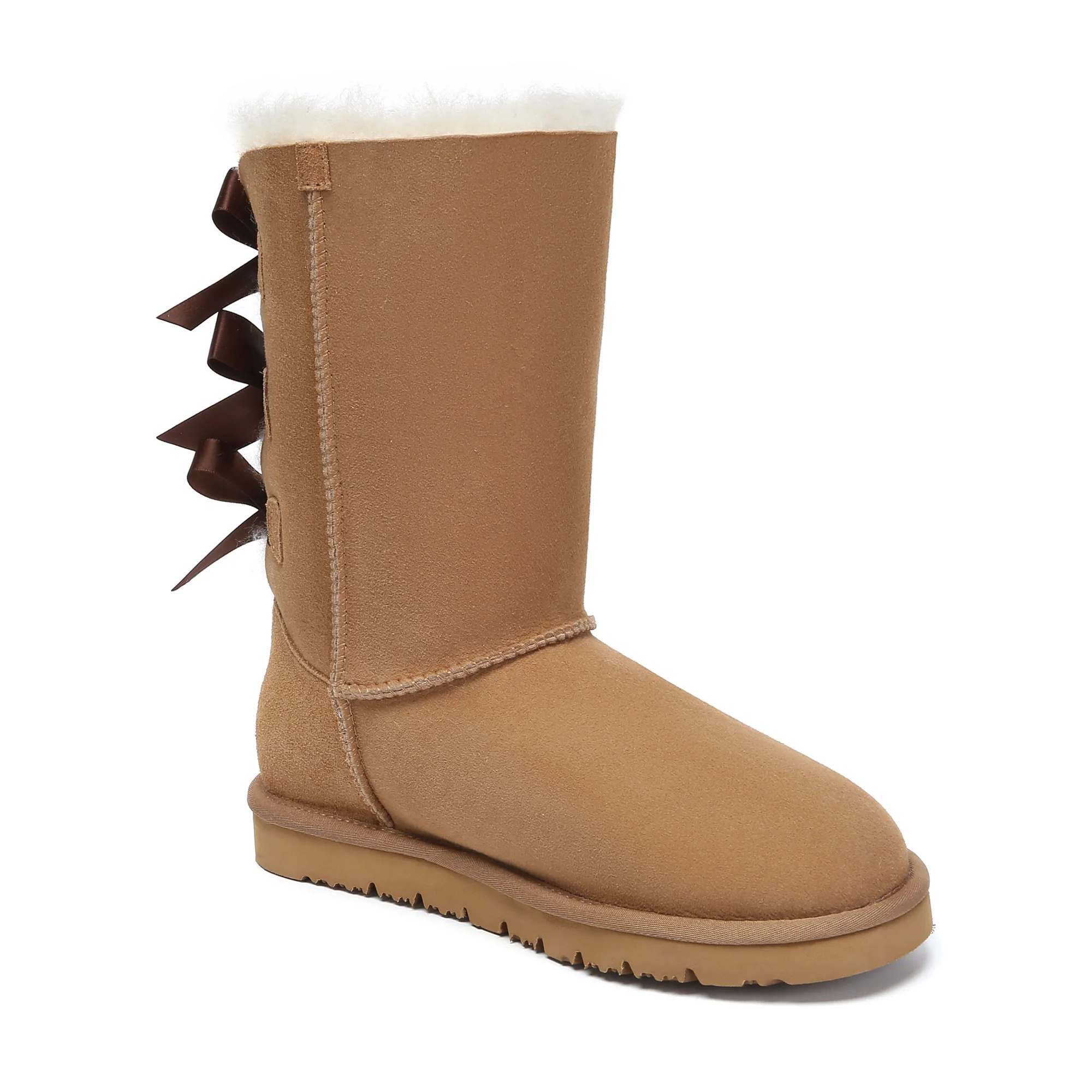 Premium Tall Back Bow UGG Boots - Image 3