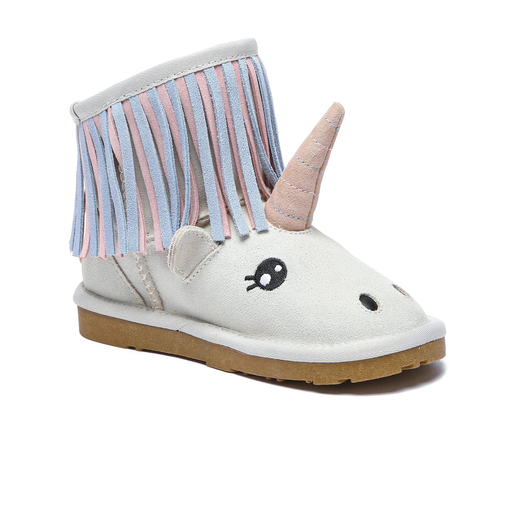 Premium Unicorn Kids Sheepskin Boots - Image 3