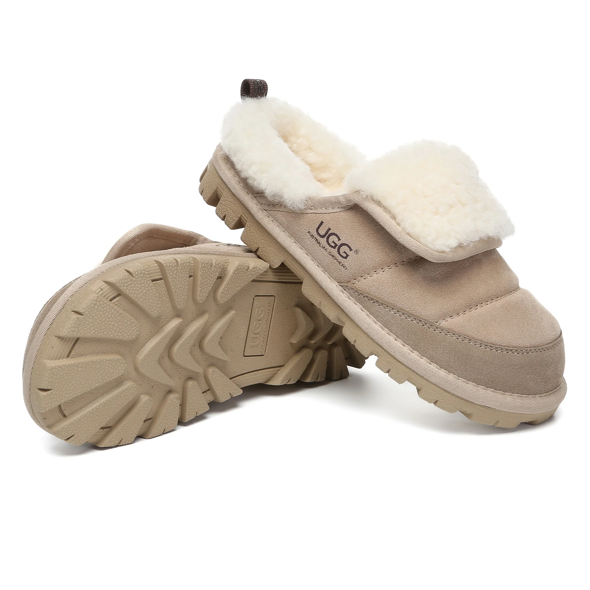 Puffer UGG Sheepskin Slippers - Image 10
