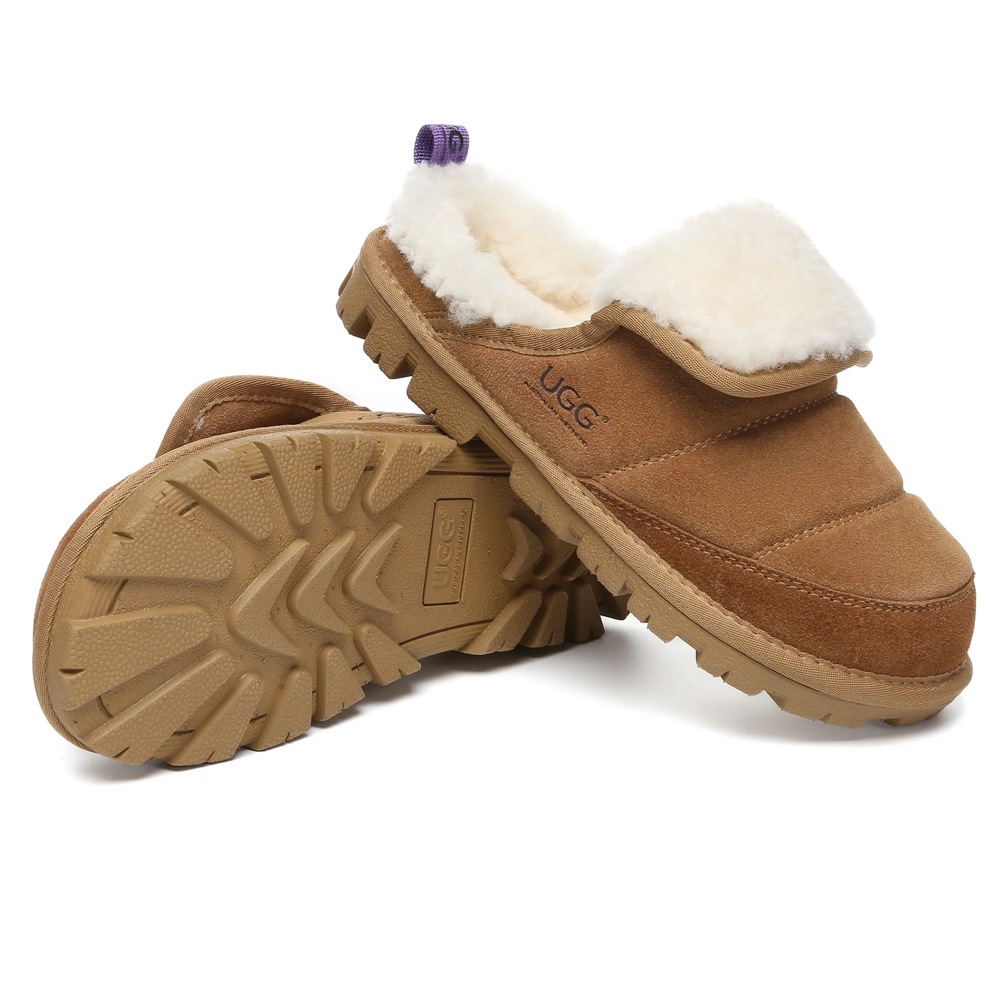 Puffer UGG Sheepskin Slippers - Image 5