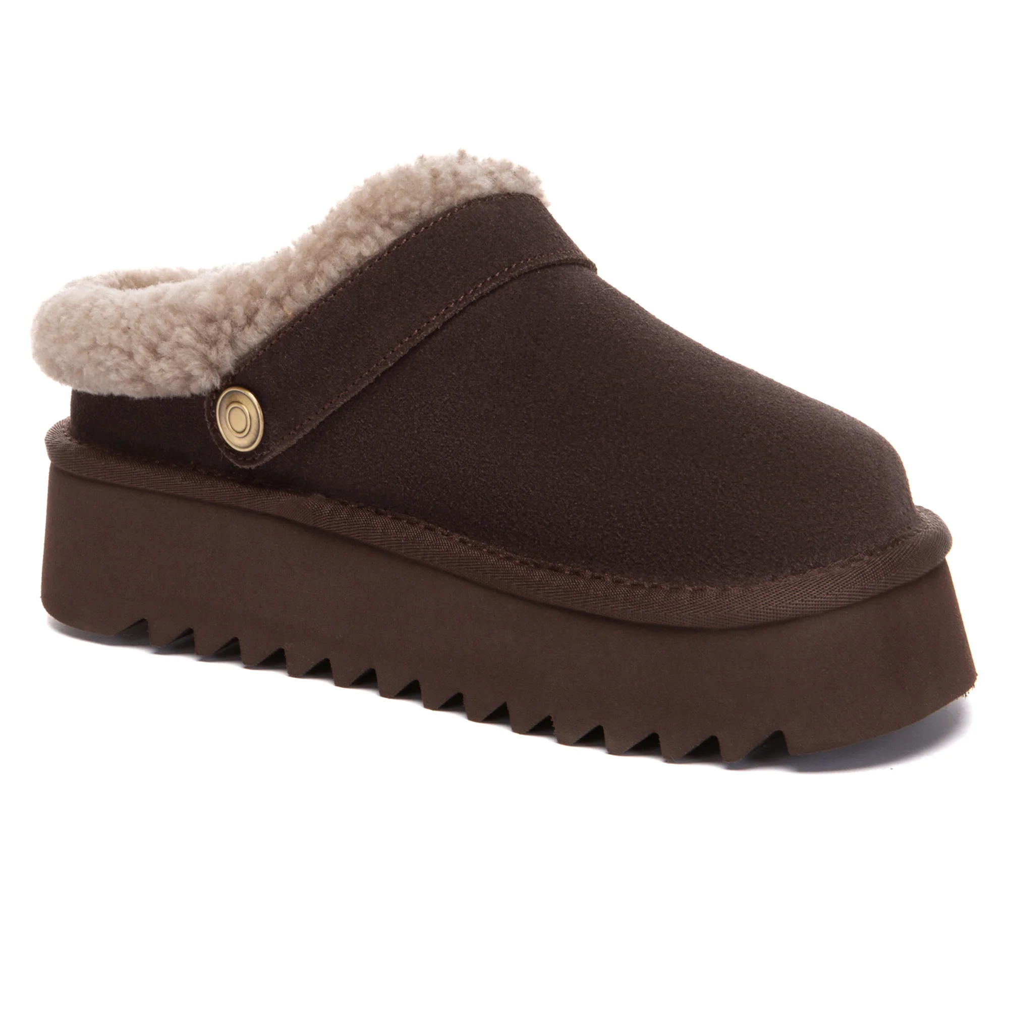Pulse Buckle Strap UGG Platform Slippers - Image 8